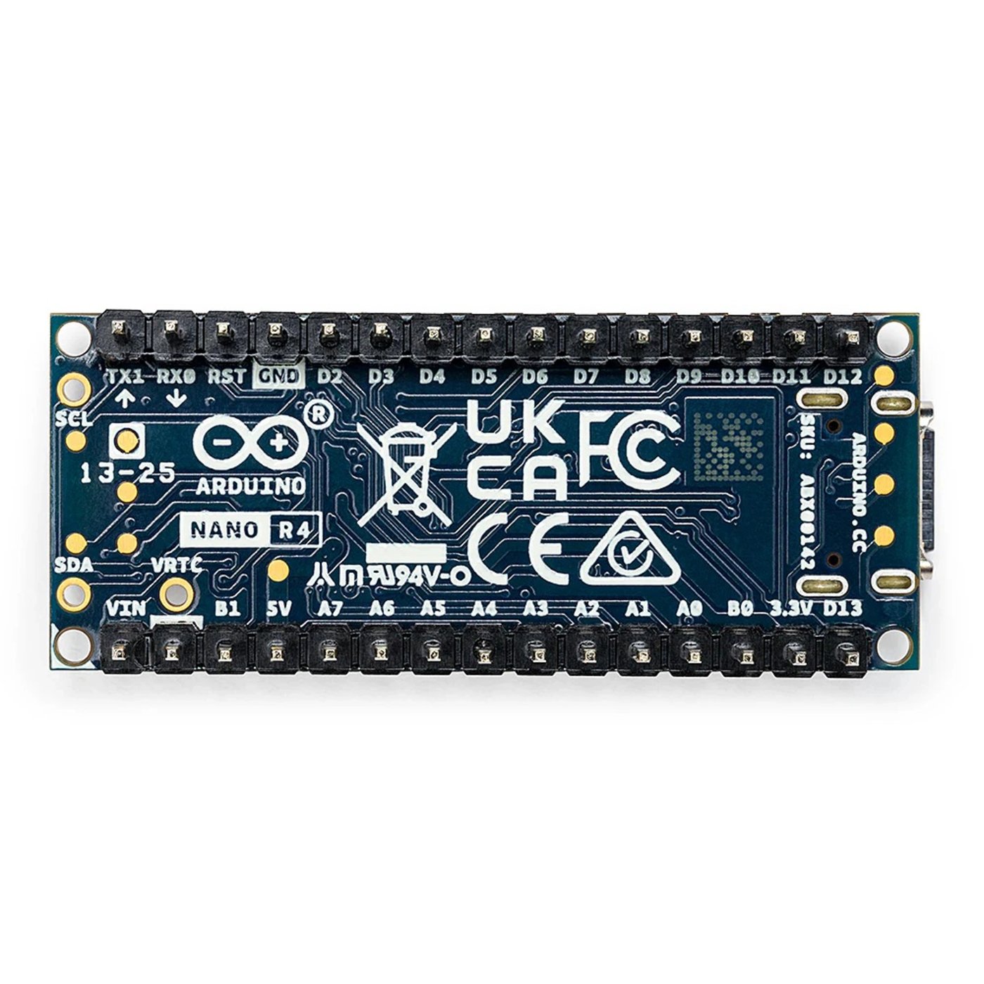 Arduino Nano R4 utvecklingskort Med stiftlister