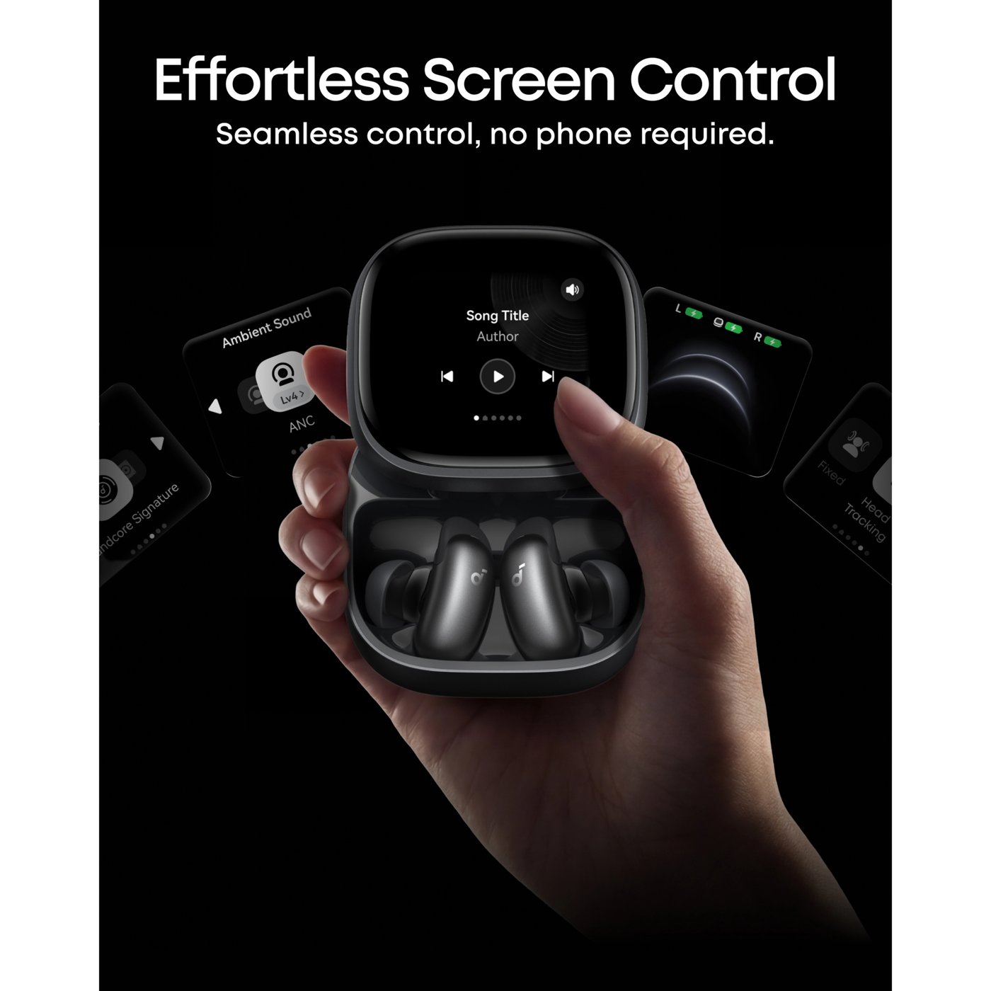 Soundcore Liberty 5 Pro Max trådløse in-ear-hodetelefoner Svart