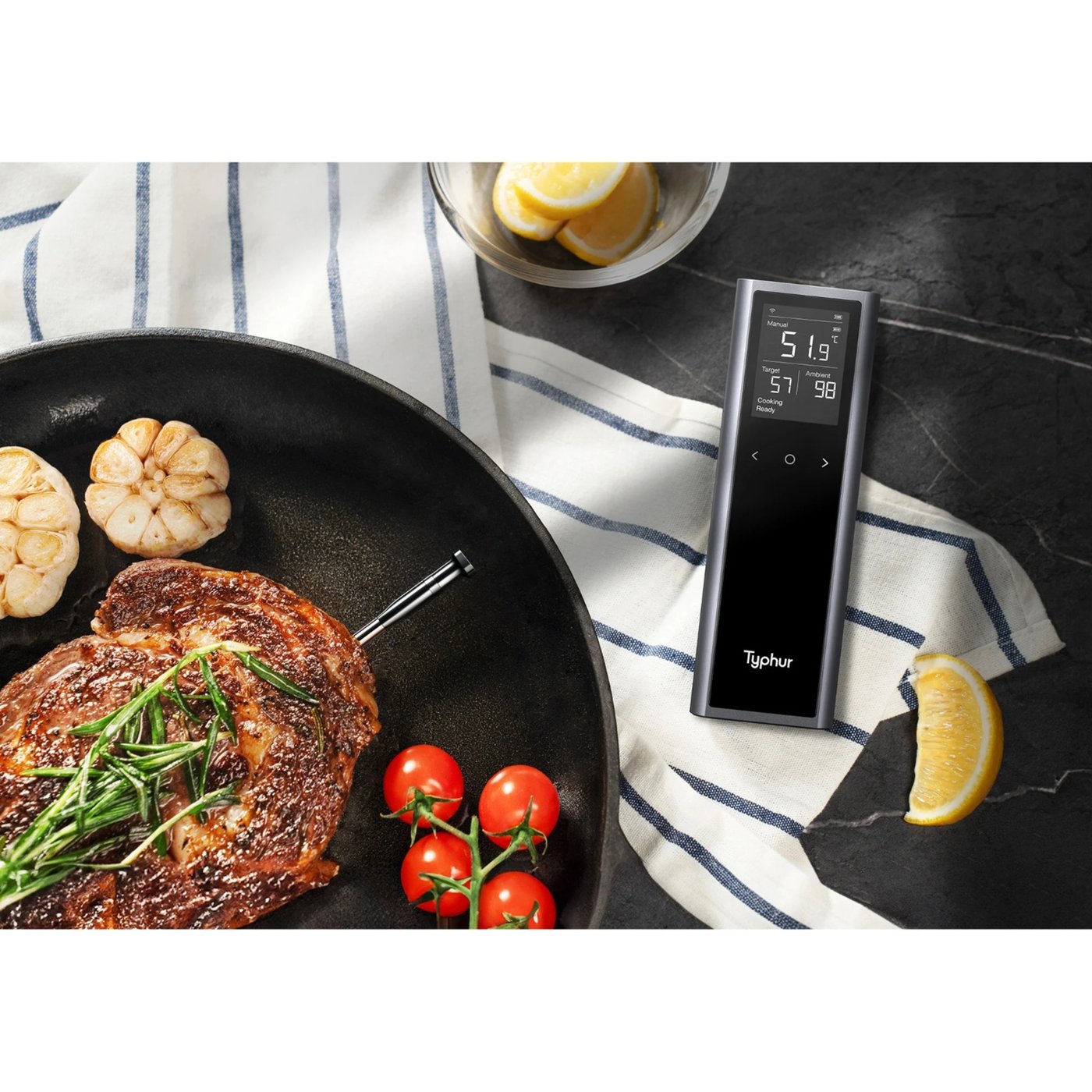 Typhur Trådlös stektermometer med smart basstation
