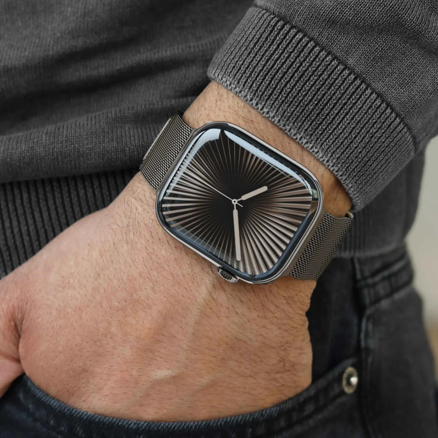 Vonmählen Milanese Loop 2 till Apple Watch Granit