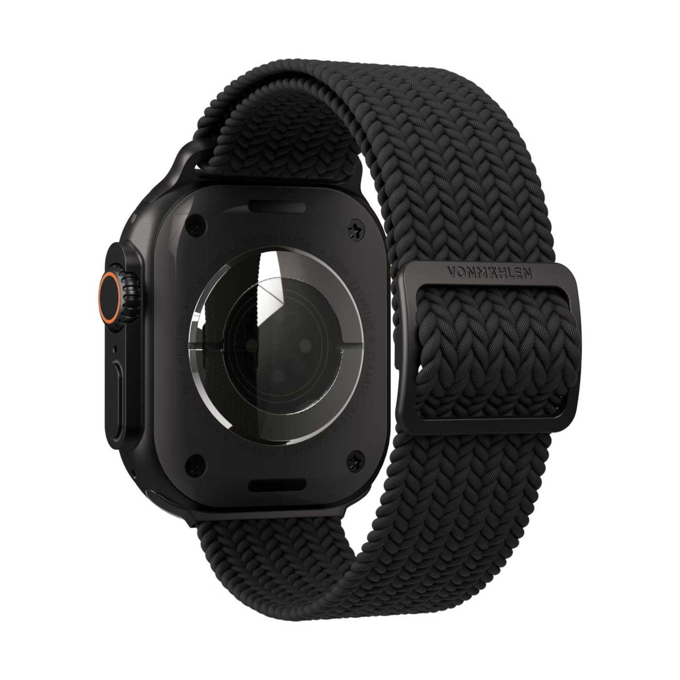 Vonmählen Woven Loop flätat armband till Apple Watch All Black