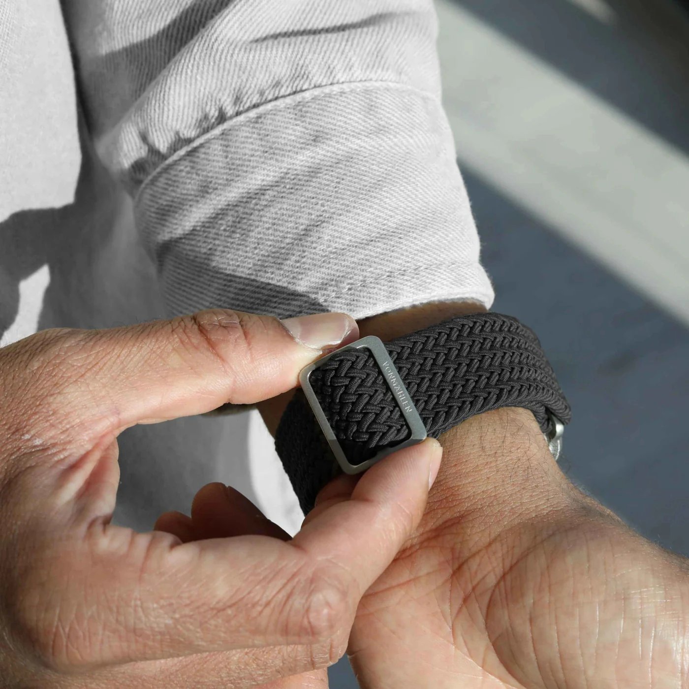Vonmählen Woven Loop flettet rem til Apple Watch Black