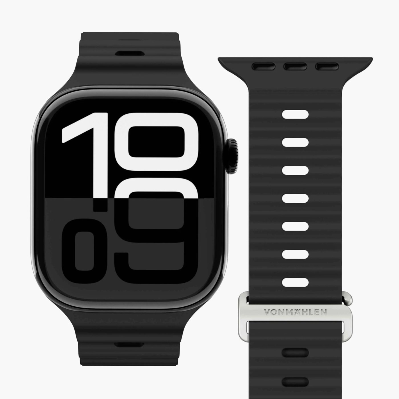 Vonmählen Wave Band 2 til Apple Watch 44/45/46/49 mm Black
