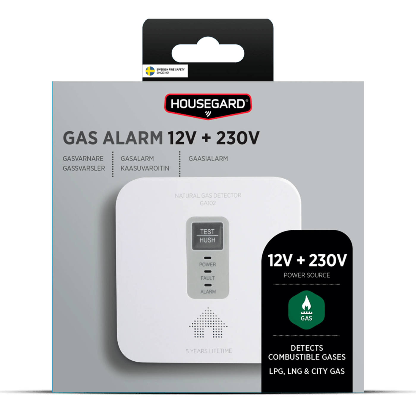 Housegard Gasvarnare för gasol, naturgas och stadsgas