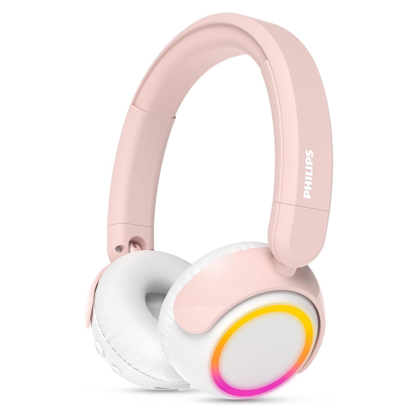 Philips K4206 trådlösa barnhörlurar med LED-paneler Rosa