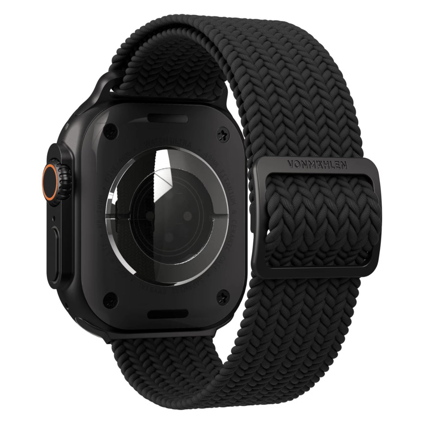 Vonmählen Woven Loop flätat armband till Apple Watch All Black