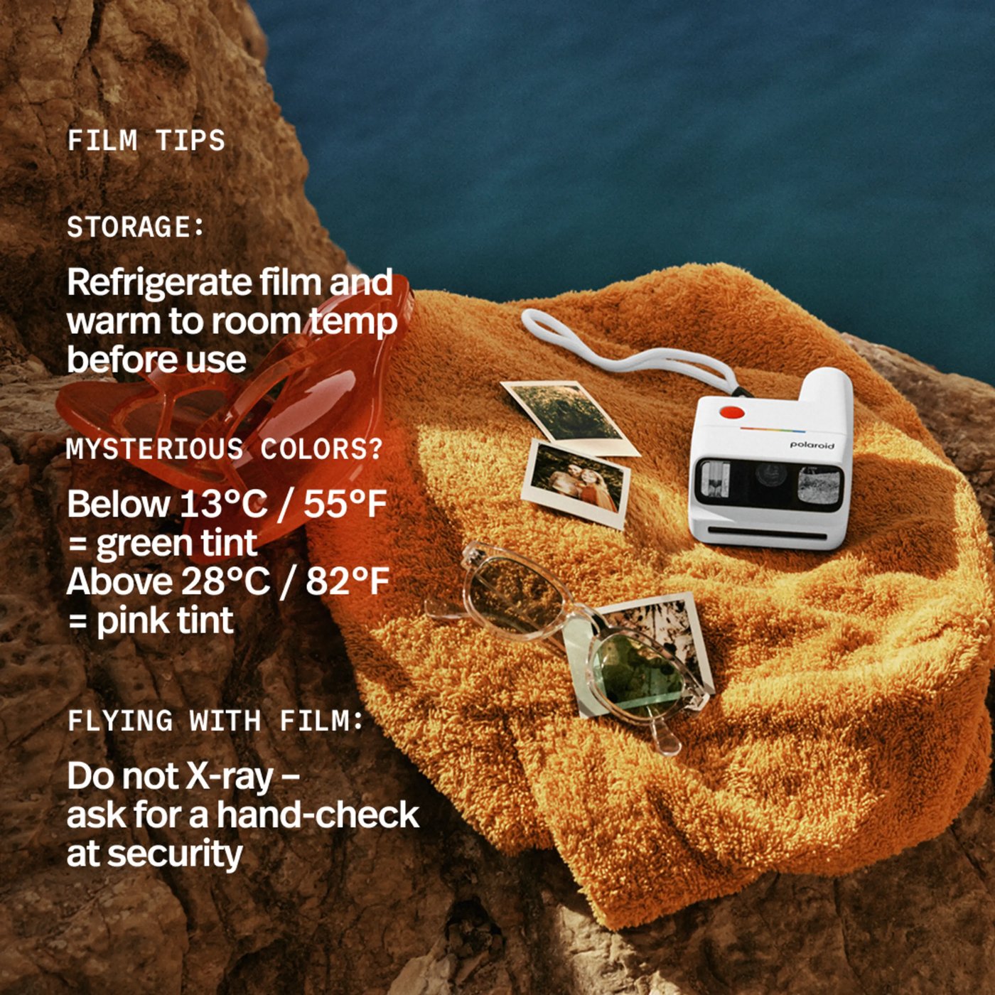 Polaroid Go Gen 3 direktfilmskamera med film Vit