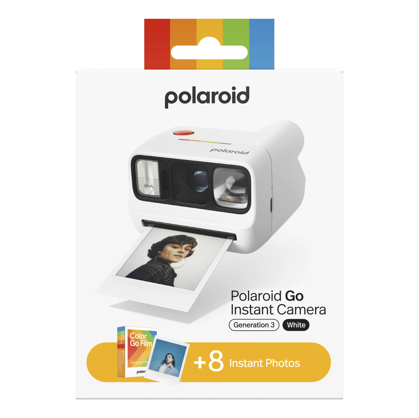 Polaroid Go Gen 3 direktfilmskamera med film Vit