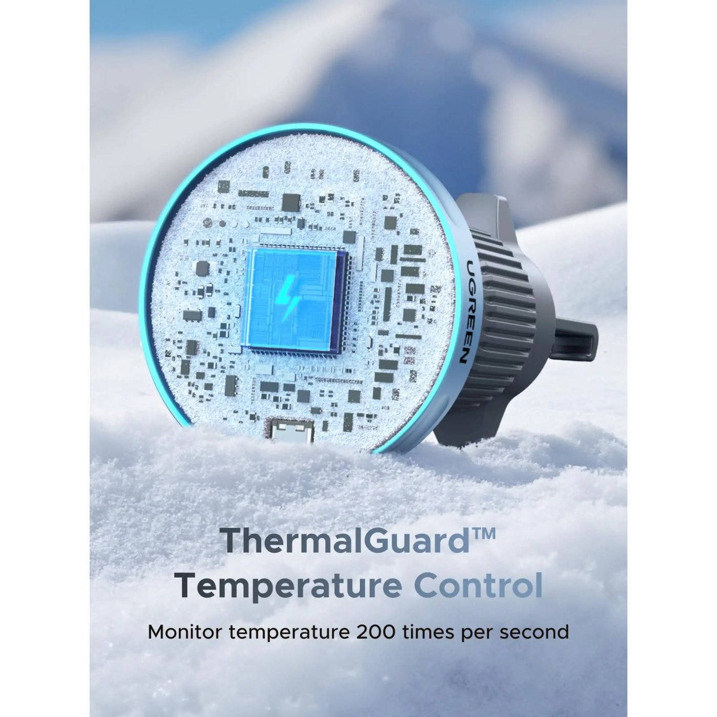Ugreen MagFlow 25 W magnetisk trådlös billaddare