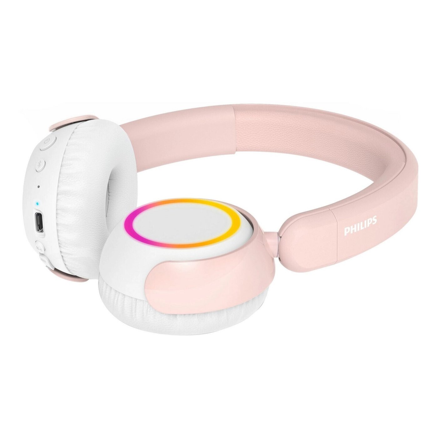 Philips K4206 trådløse barnehodetelefoner med LED-paneler Rosa