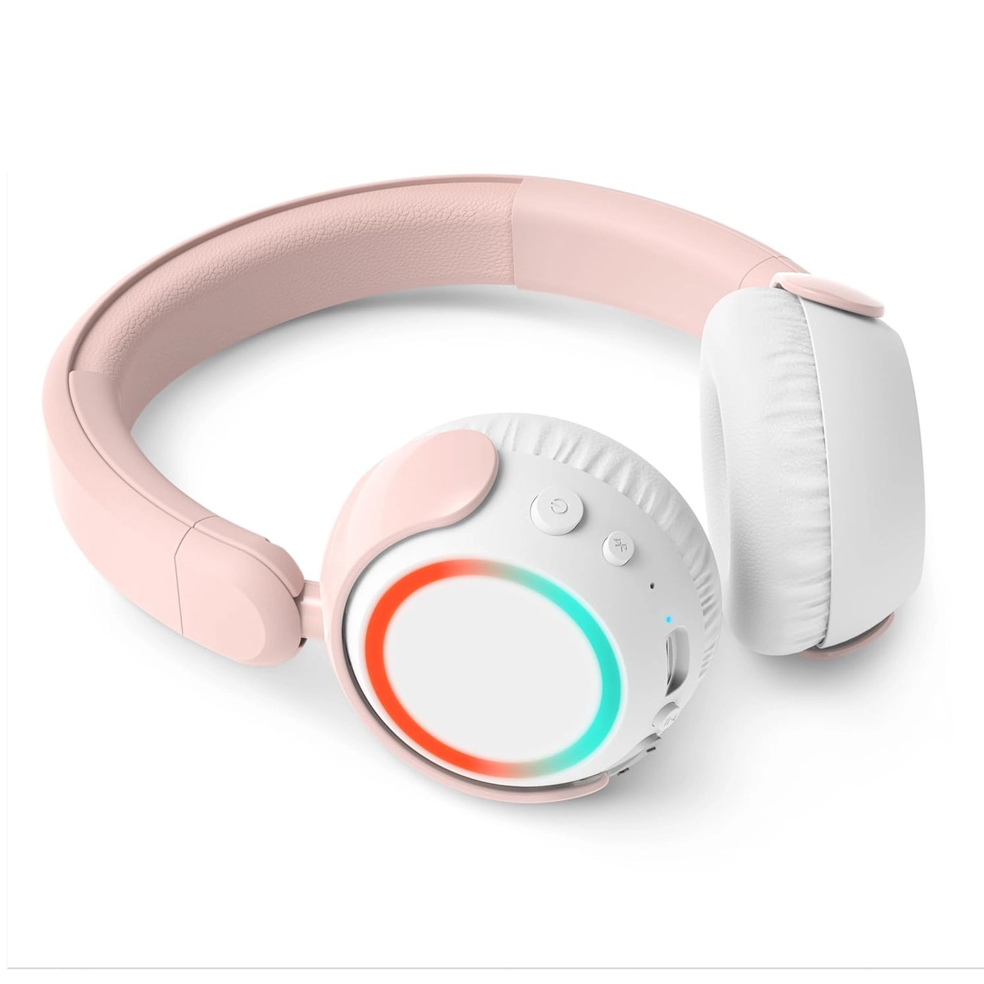 Philips K4206 trådløse barnehodetelefoner med LED-paneler Rosa