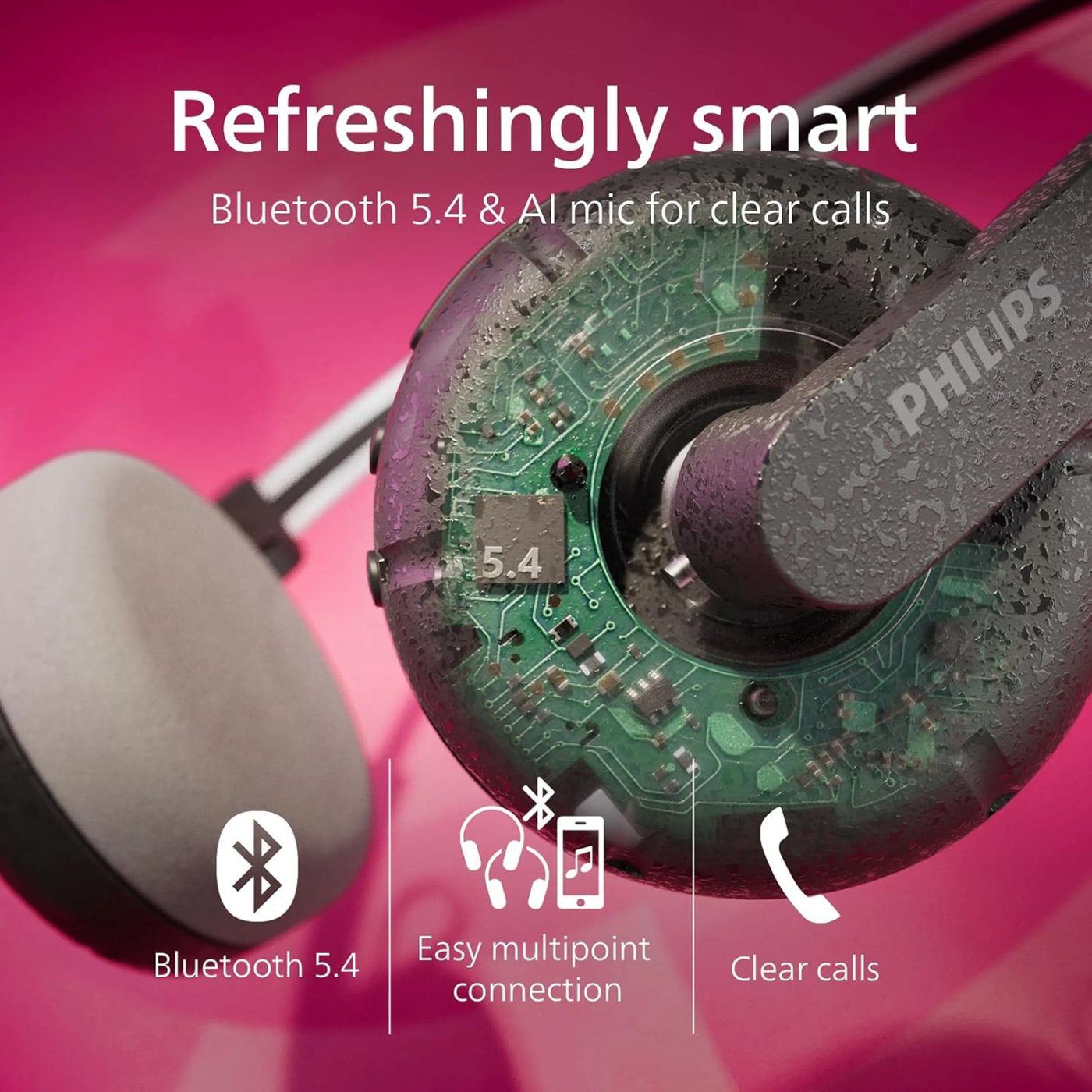 Philips TAH2000 The Ringo trådløse on-ear-hodetelefoner