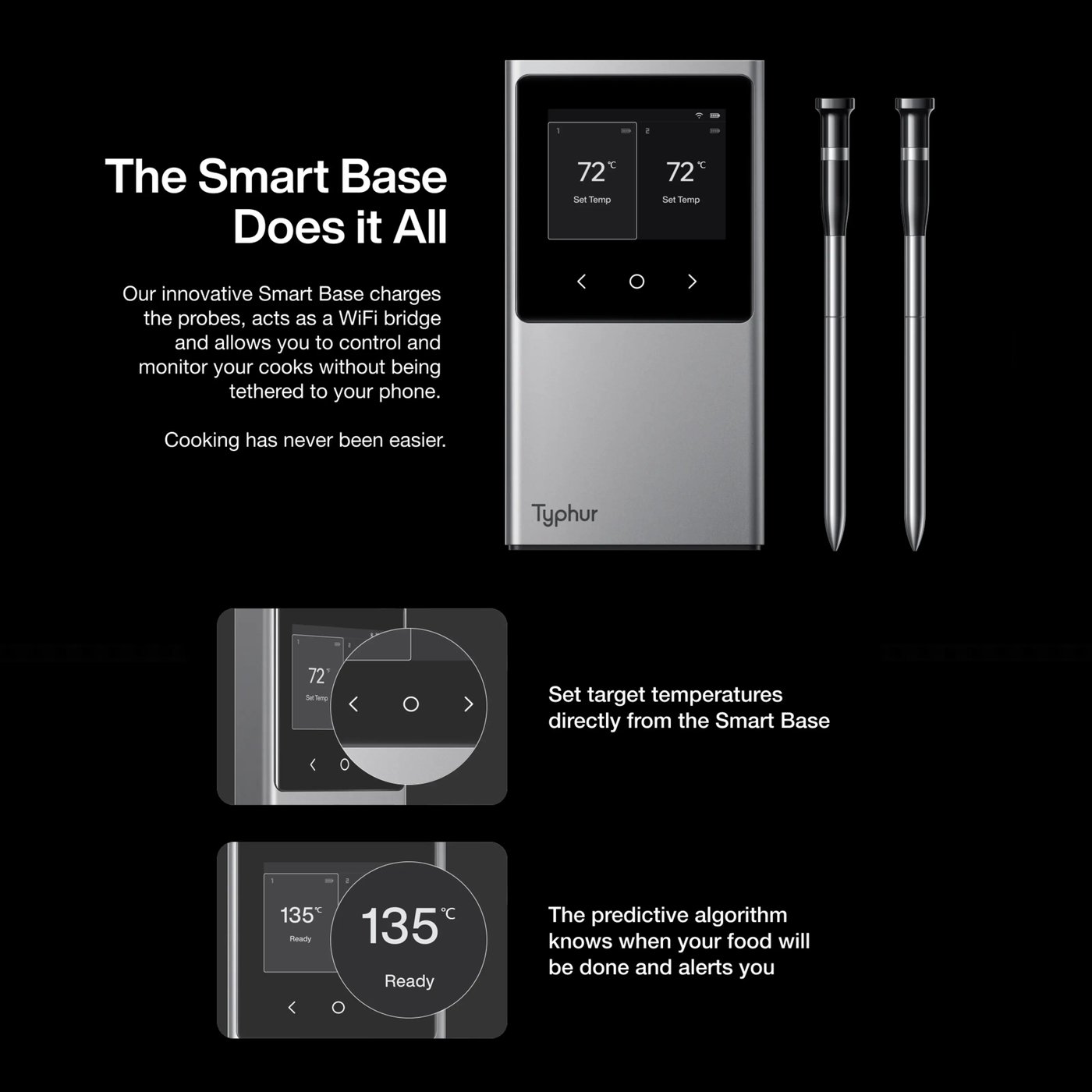 Typhur Sync Dual trådlös grill- och stektermometer med två sonder