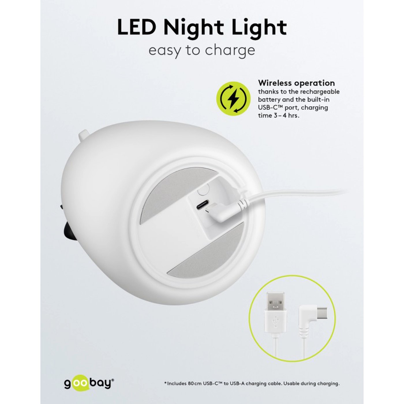 LED-nattlampa Isbjörn