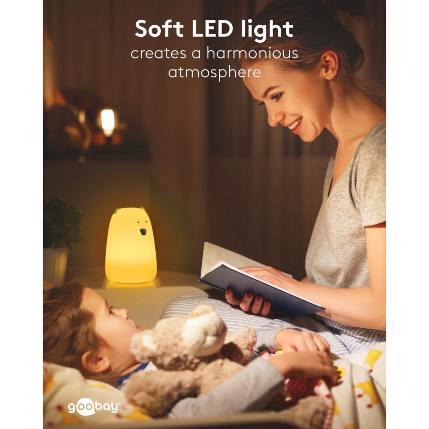 LED-nattlampa Isbjörn