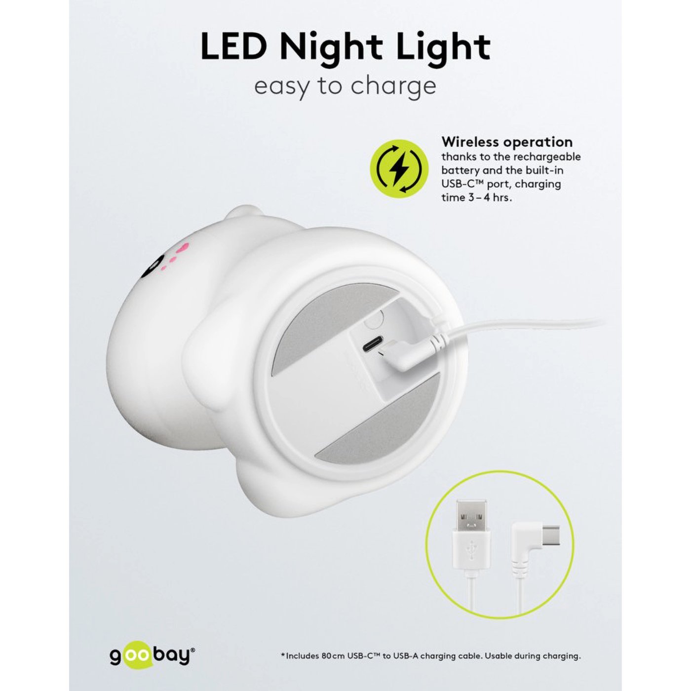 LED-nattlampa Enhörning