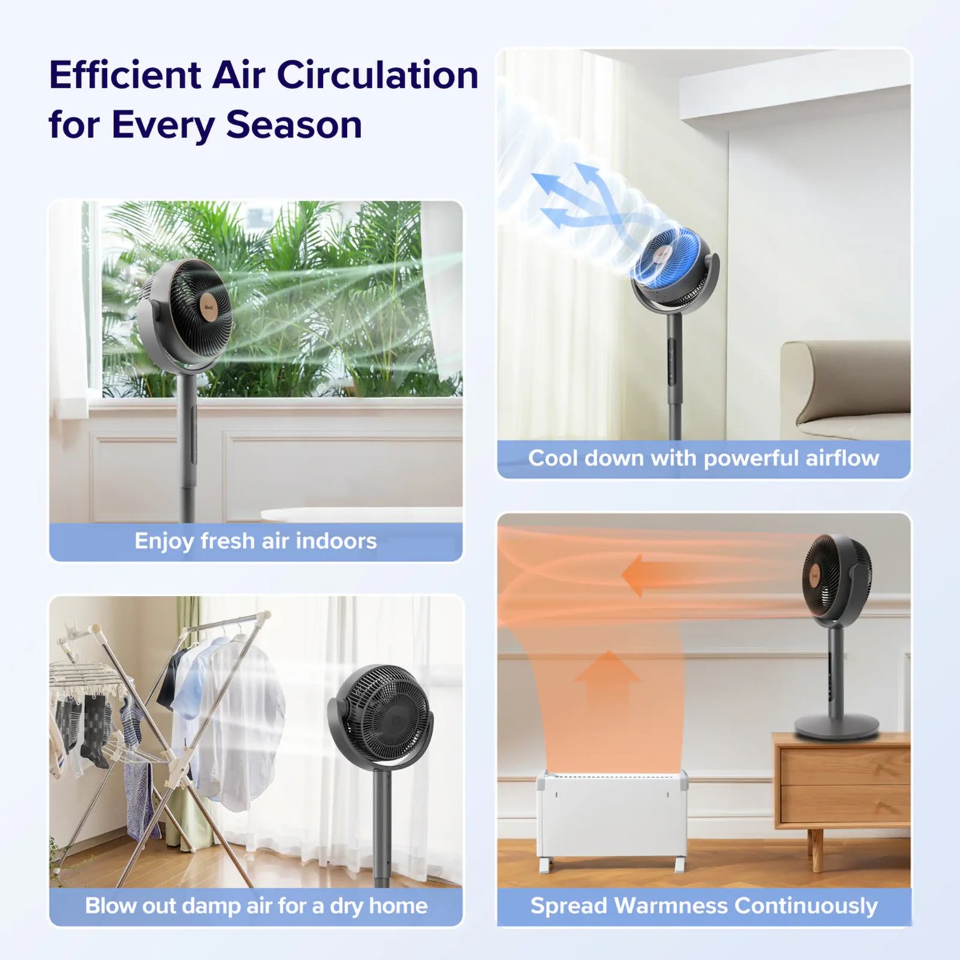 Levoit CirculAir Pedestal Fan gulvvifte