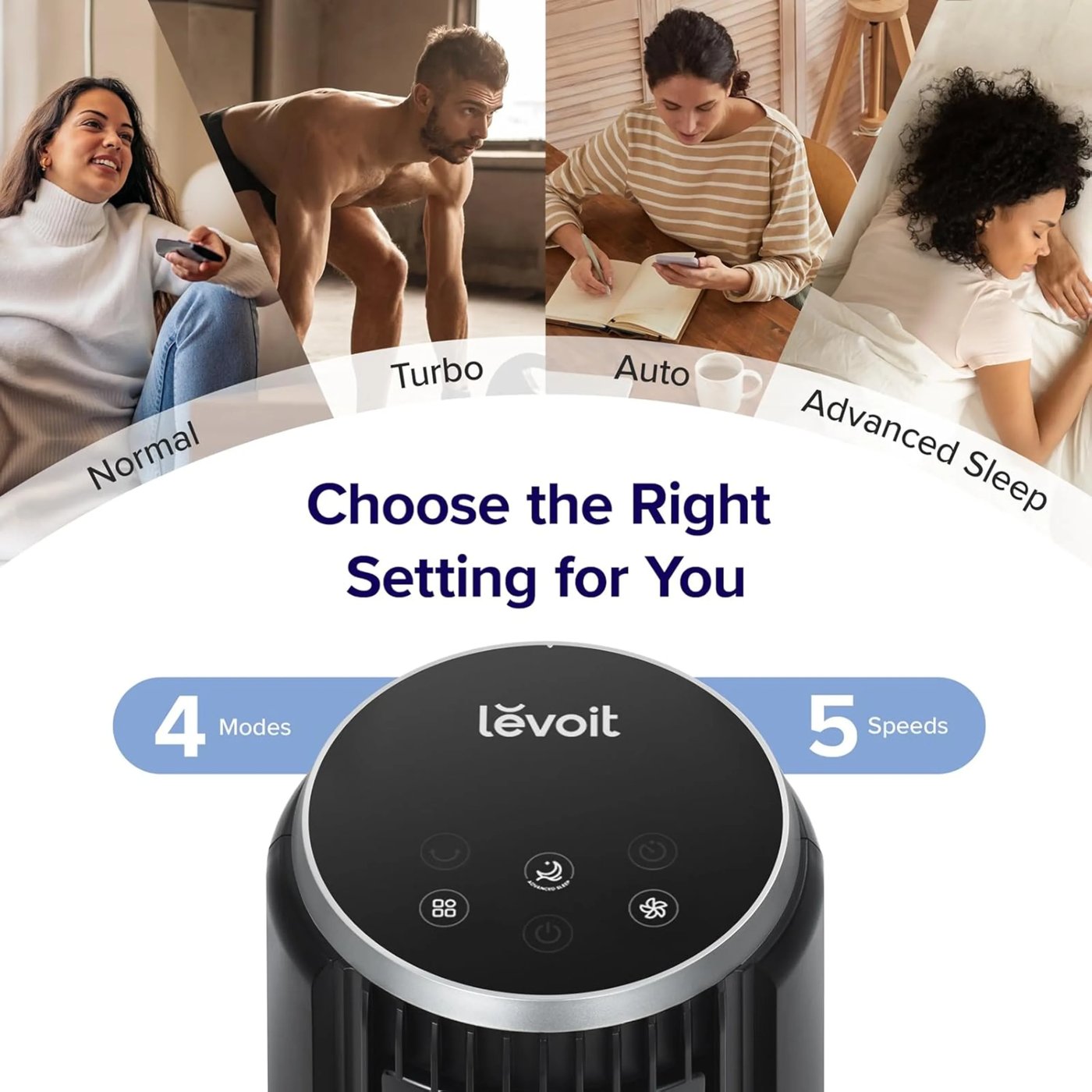 Levoit TempSense 36 DC tårnvifte