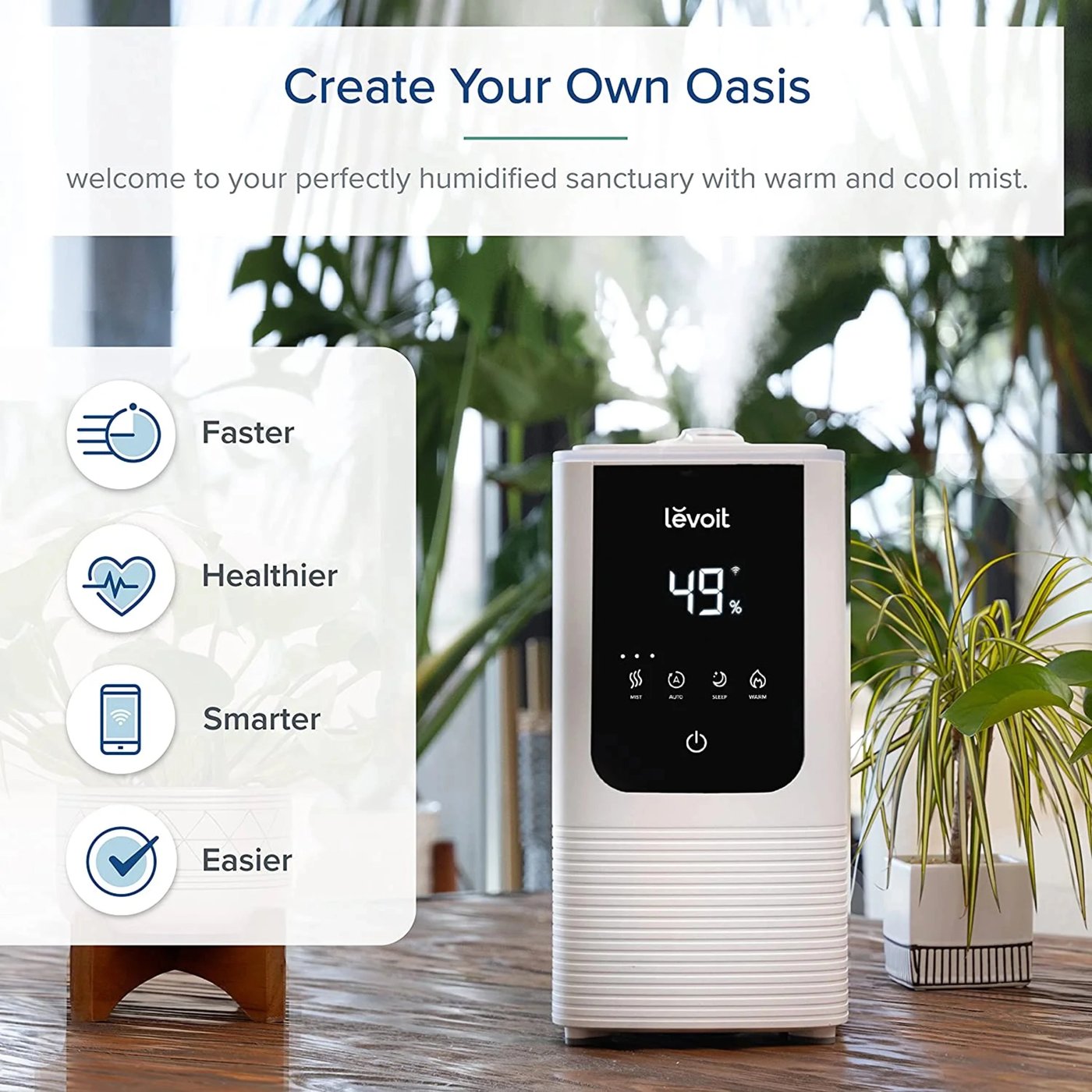 Levoit OasisMist 450S Smart luftfukter