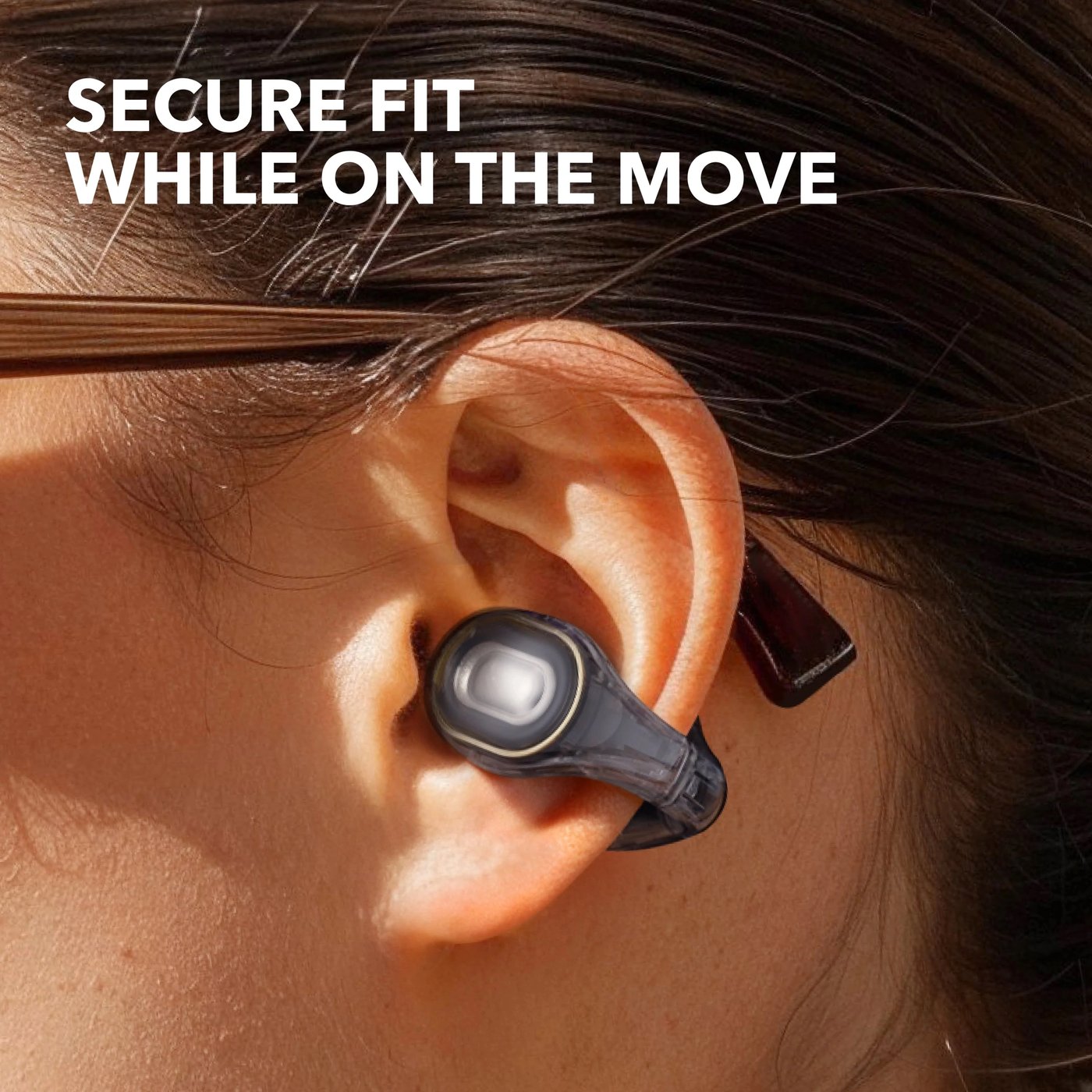 Soundcore C30i open ear-hodetelefoner med clip-on-design Svart