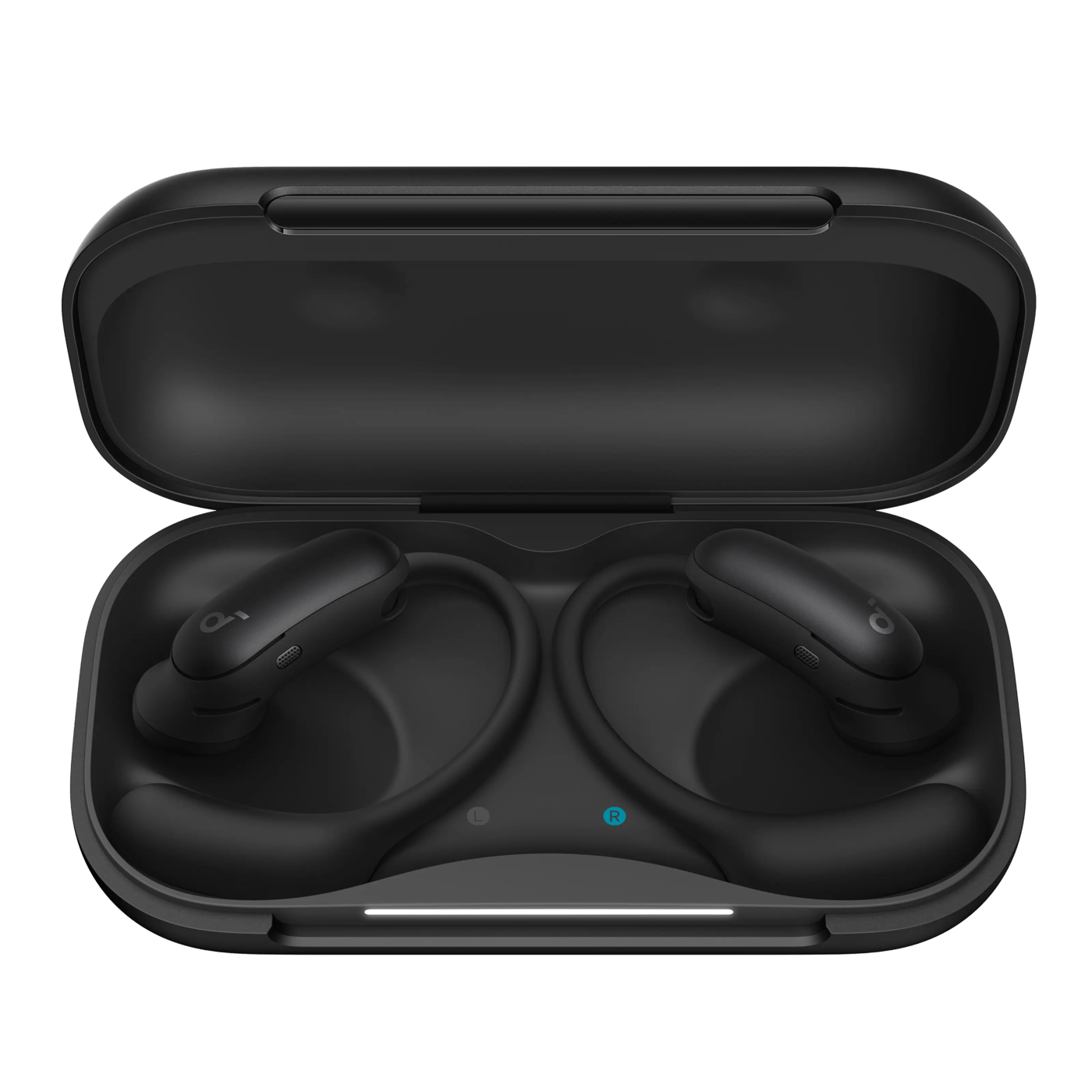 Soundcore AeroFit 2 Pro open ear-hodetelefoner med støyreduksjon Svart