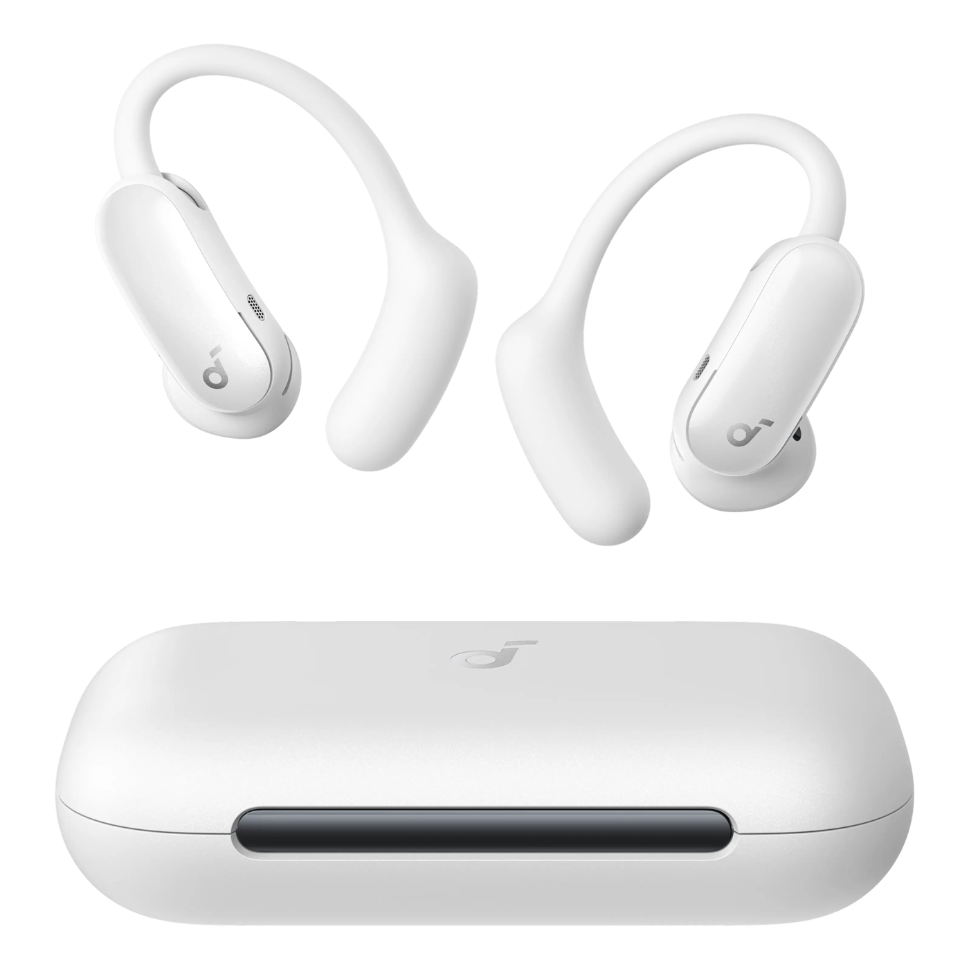 Soundcore AeroFit 2 Pro open ear-hörlurar med brusreducering Vit