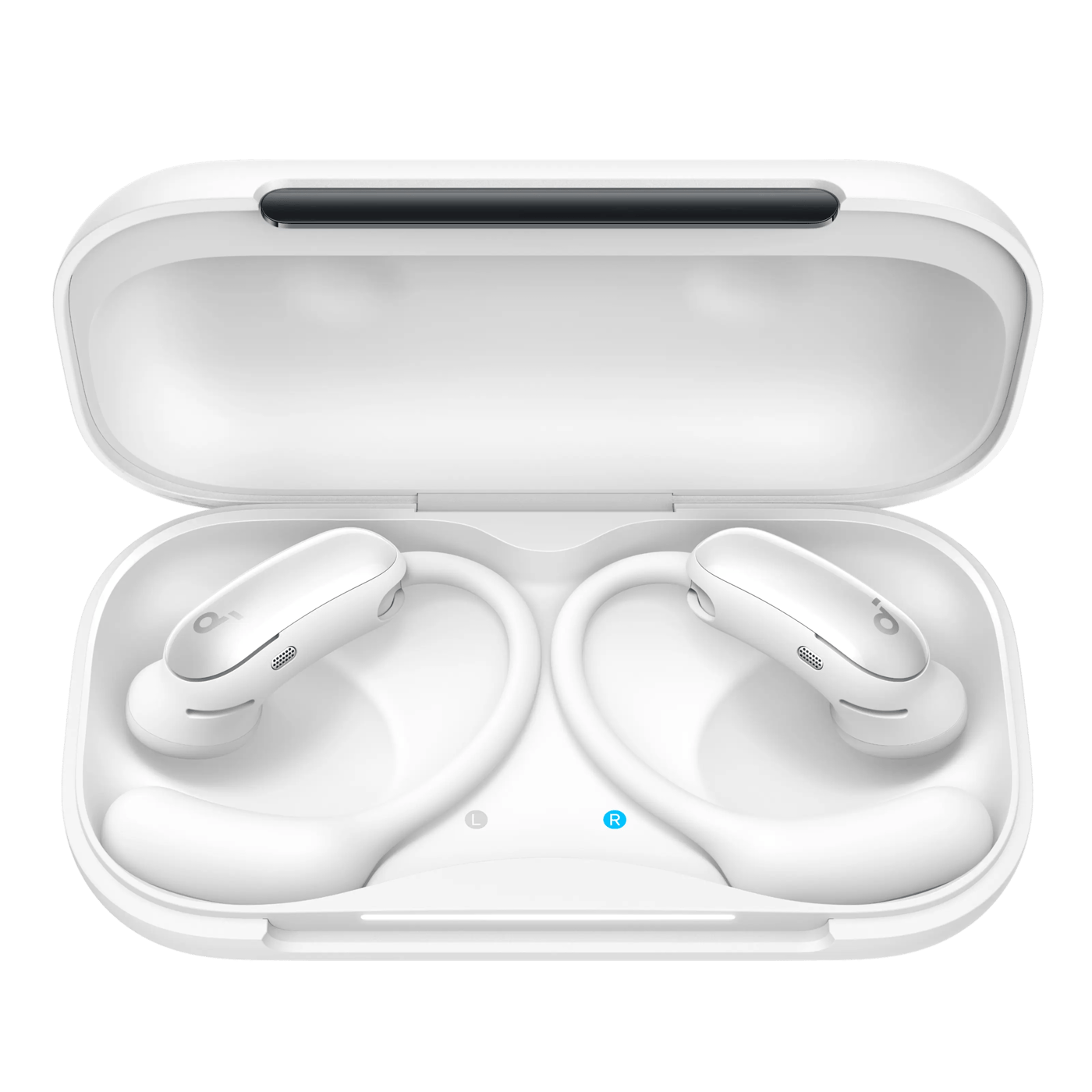 Soundcore AeroFit 2 Pro open ear-hodetelefoner med støyreduksjon Hvit