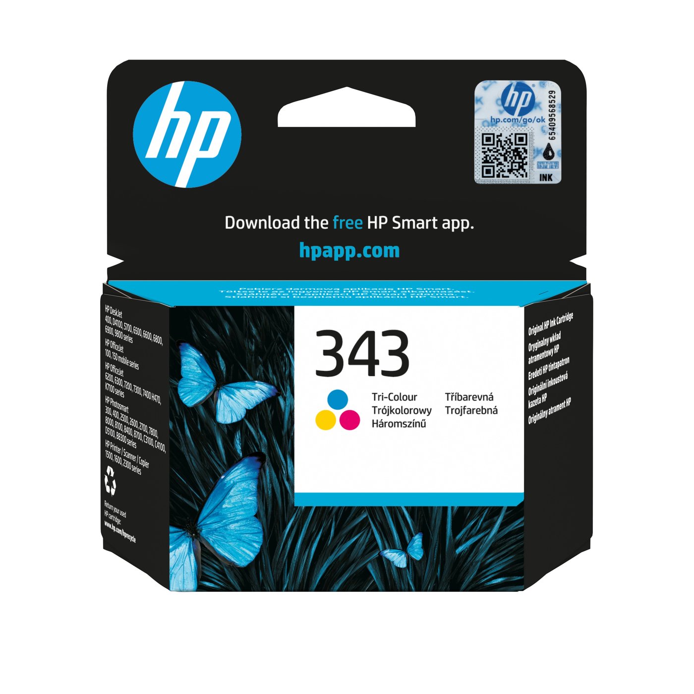 HP 343 Bläckpatron Flera färger