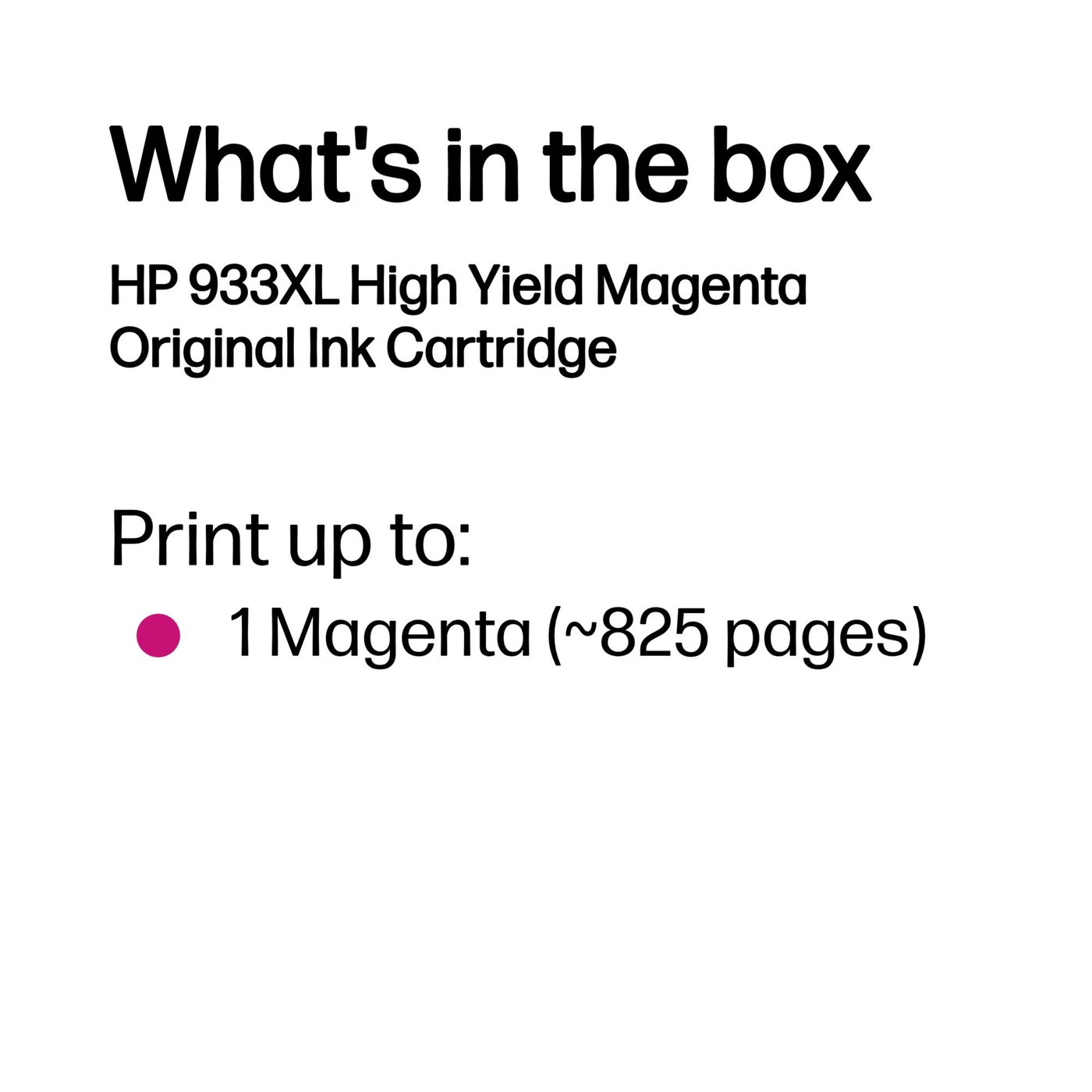 HP nr 933XL - Magenta