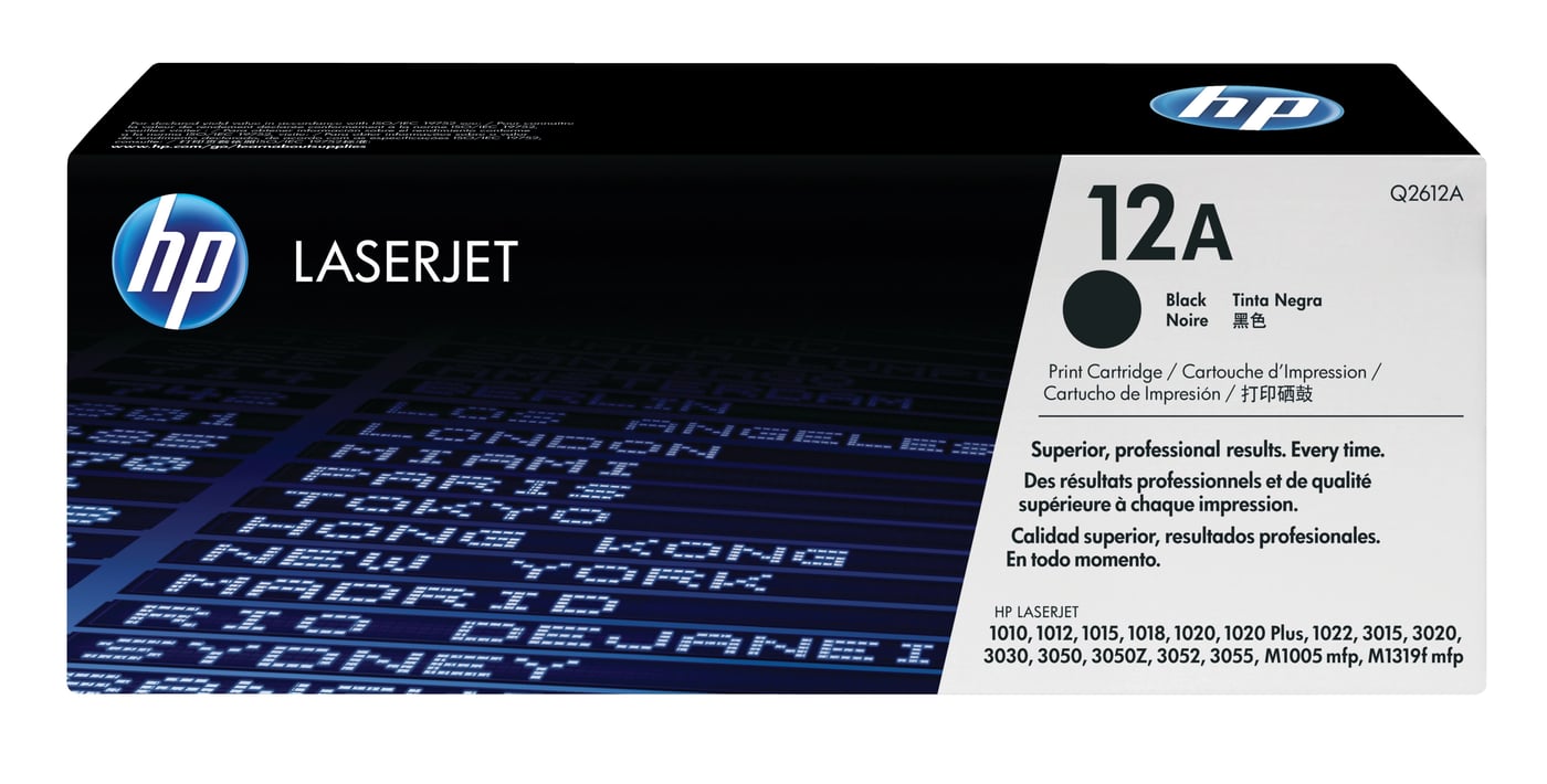 HP Toner 12A Svart