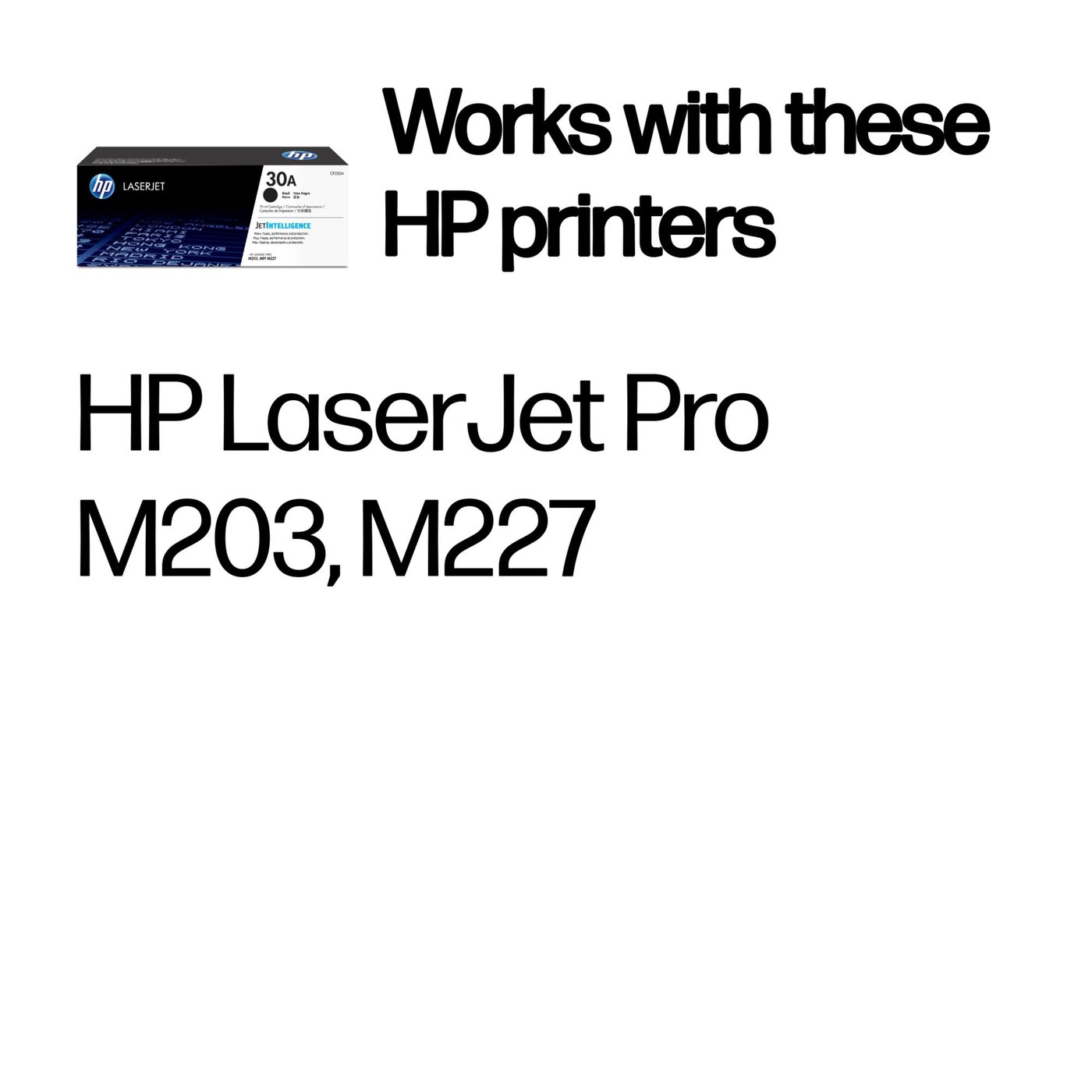 HP Toner 30A Svart
