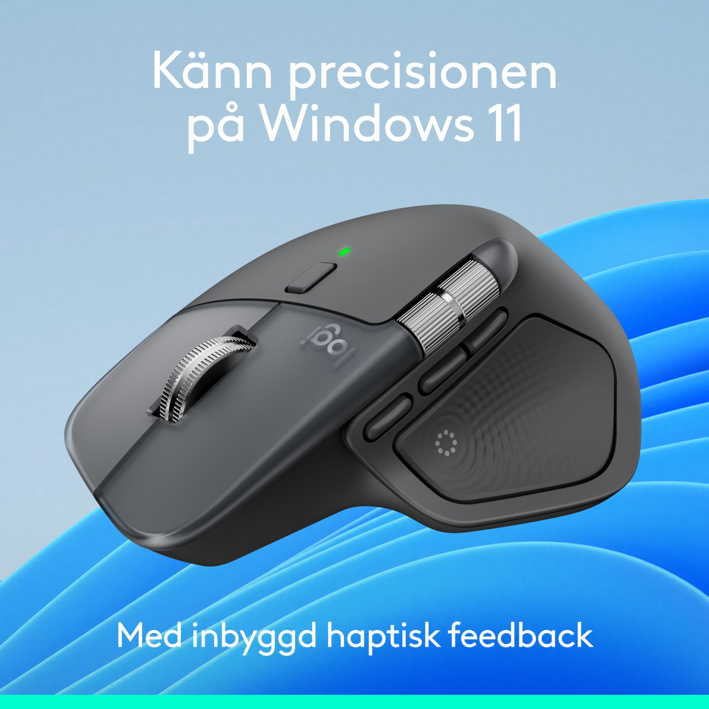 Logitech MX Master 4 Trådlös ergonomisk datormus Graphite