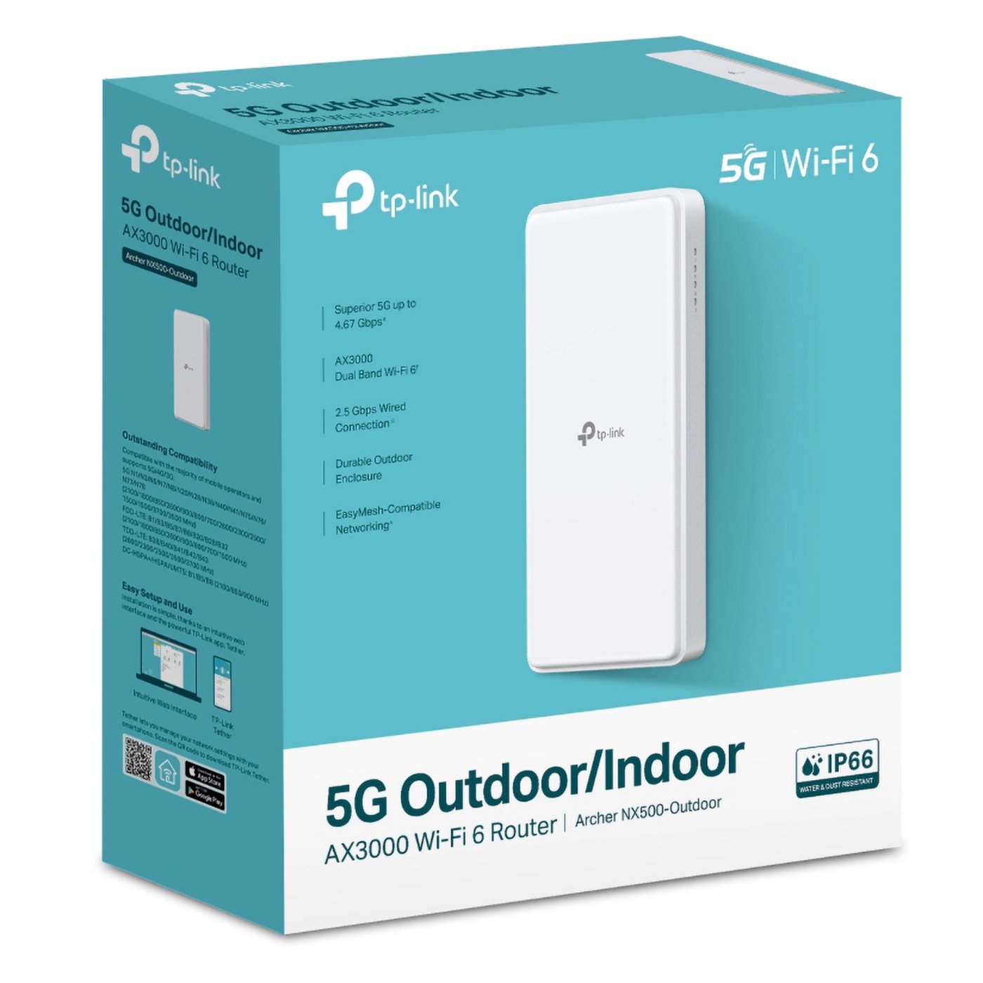 TP-Link Archer NX500 5G-router for utendørs bruk