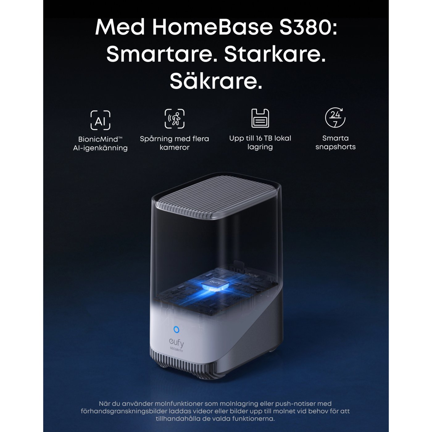 Eufy eufyCam S4 Solo 3-i-1 övervakningskamera med solpanel