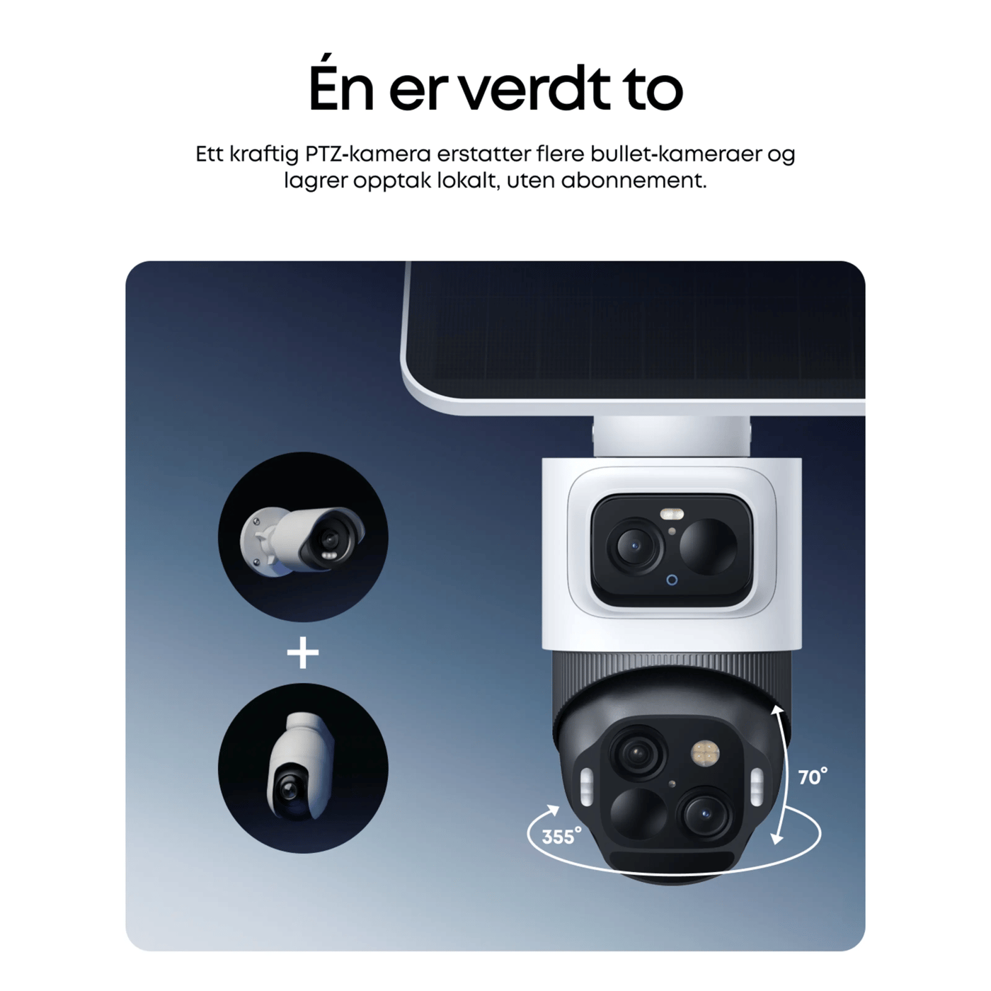 Eufy eufyCam S4 Overvåkingssystem med solpanel 2-pack