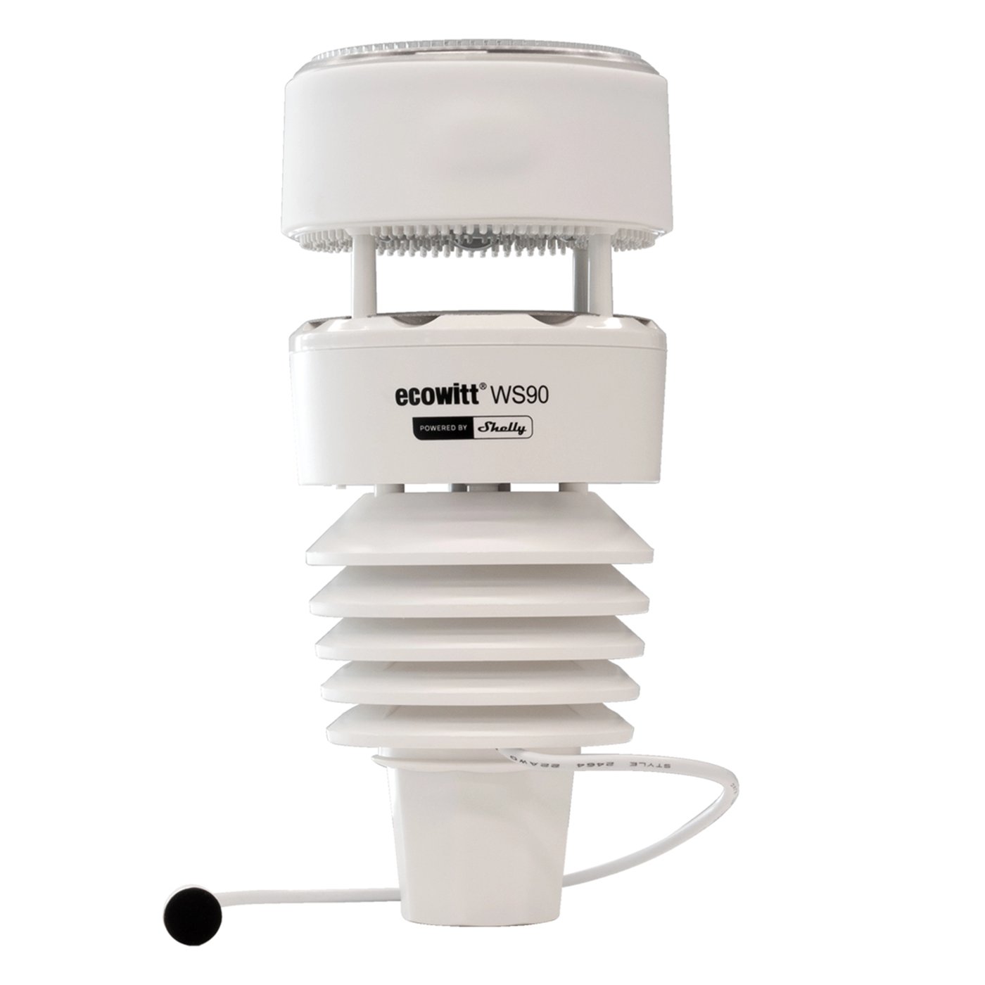 Ecowitt WS90 7-i-1 väderstation Powered by Shelly