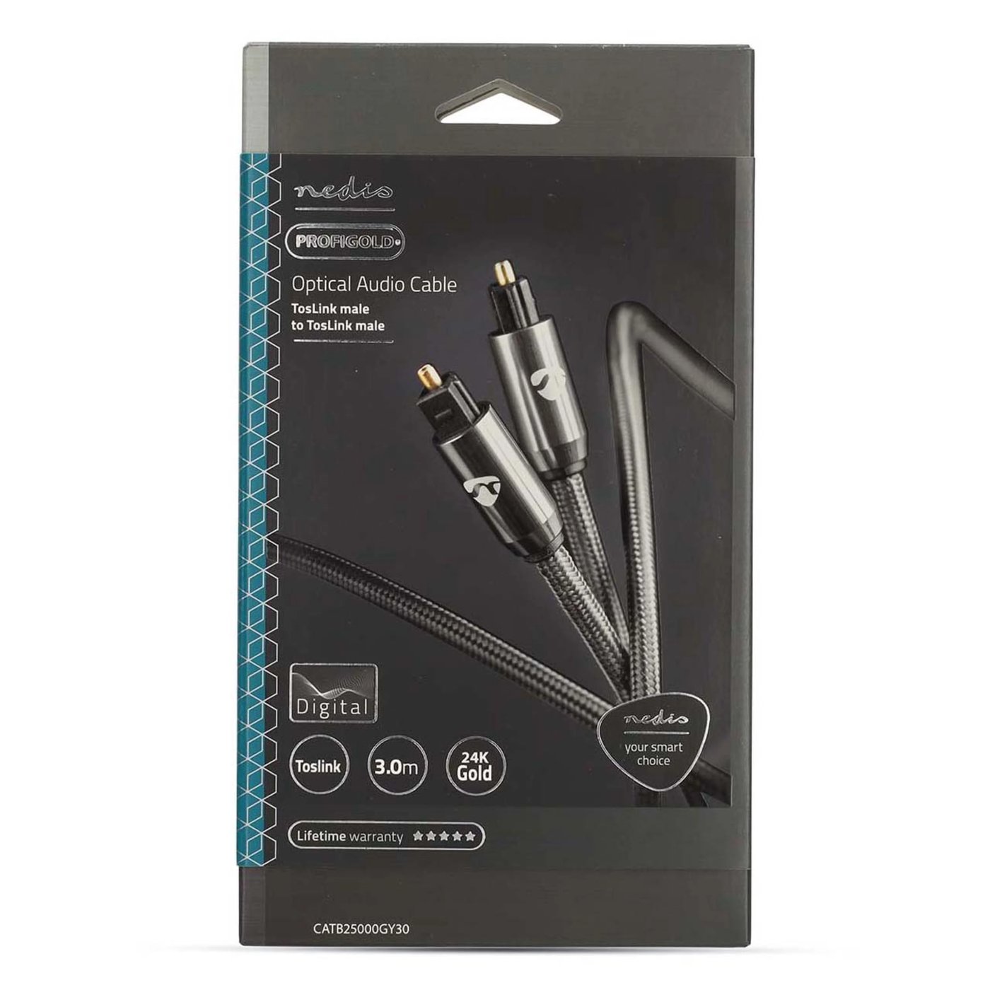Nedis Optisk ljudkabel Toslink 3 m