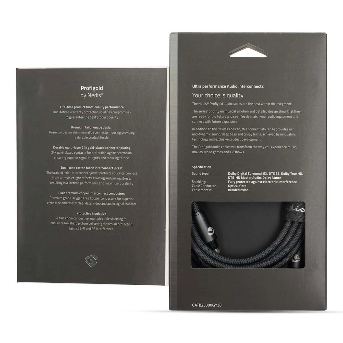 Nedis Optisk ljudkabel Toslink 3 m