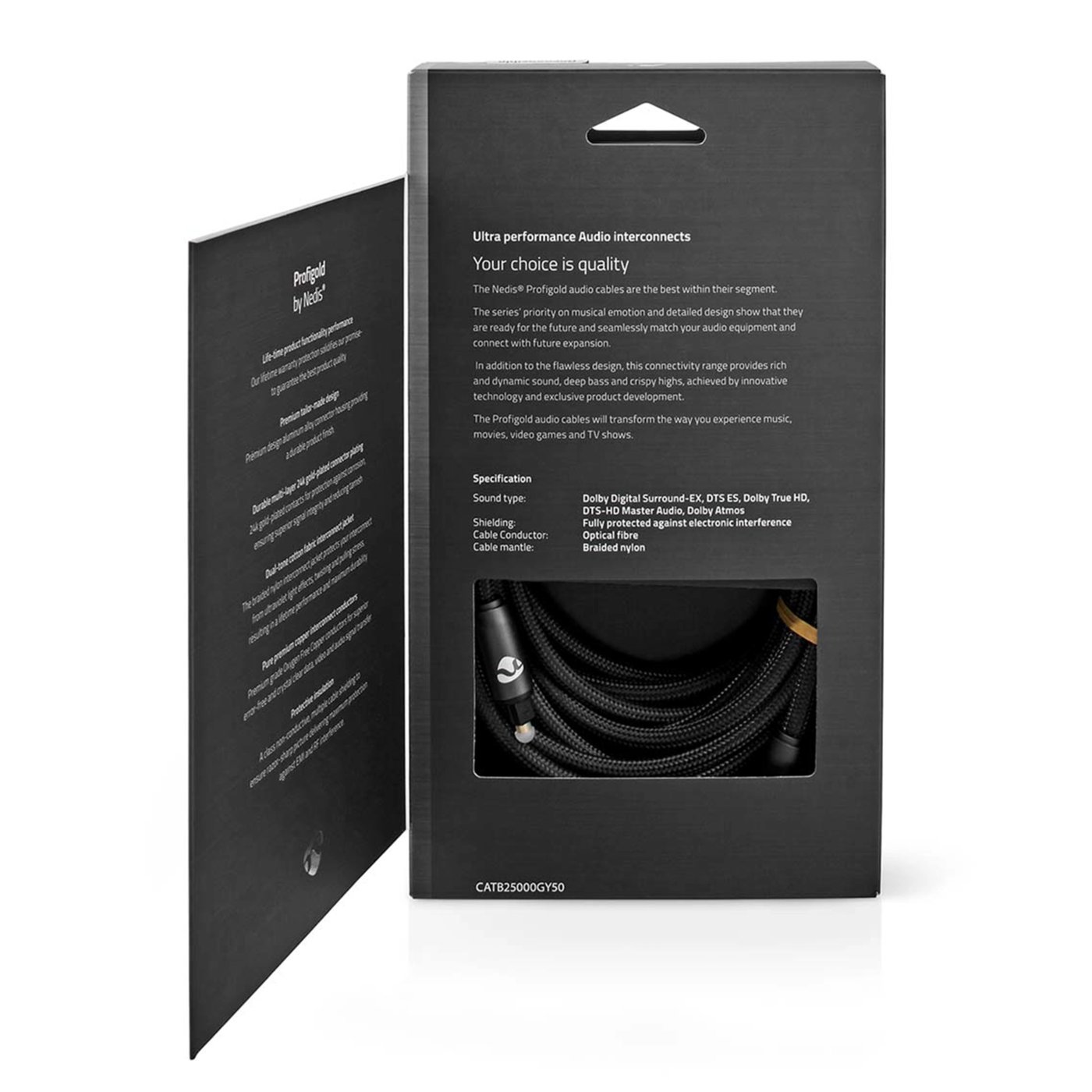 Nedis Optisk ljudkabel Toslink 5 m