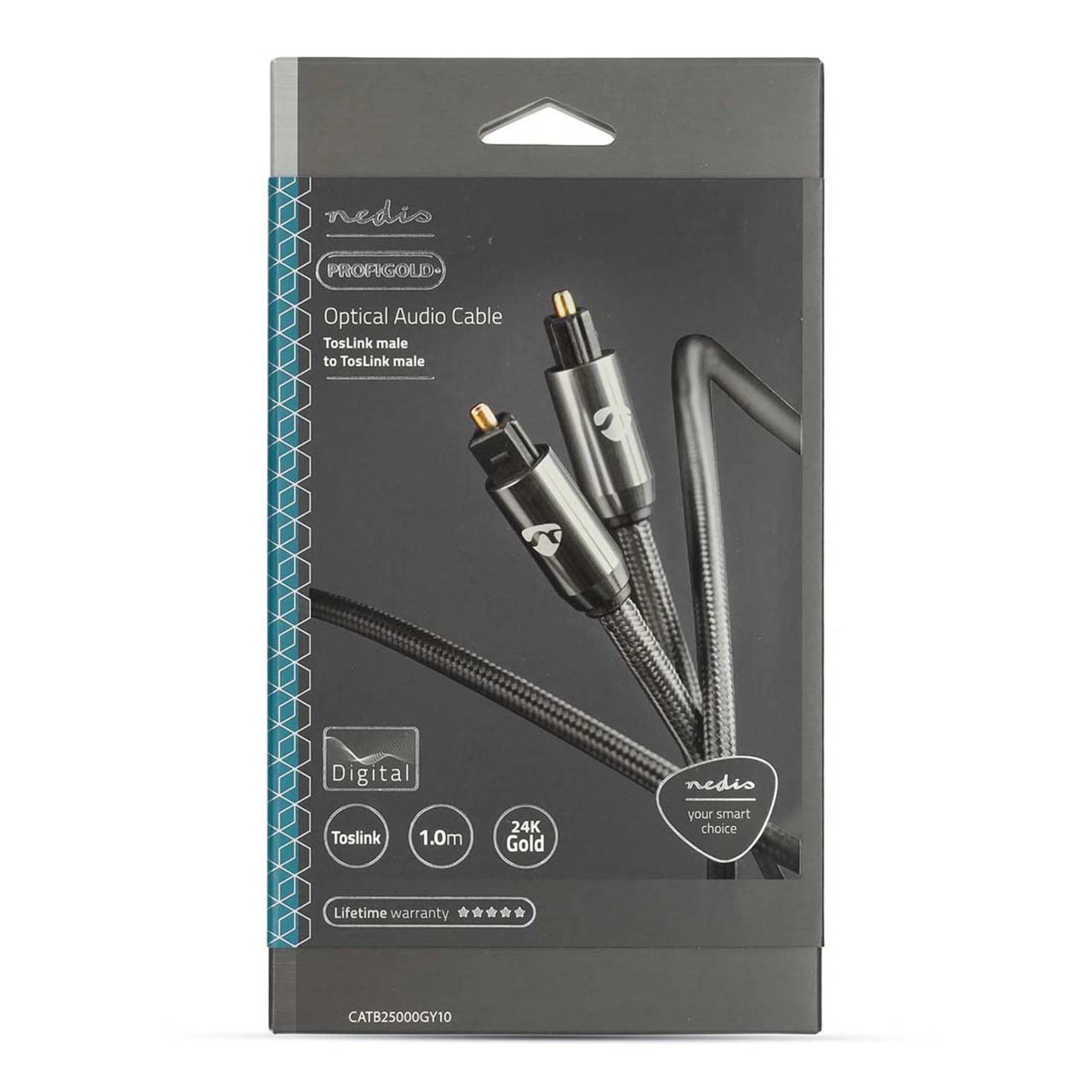 Nedis Optisk ljudkabel Toslink 1 m