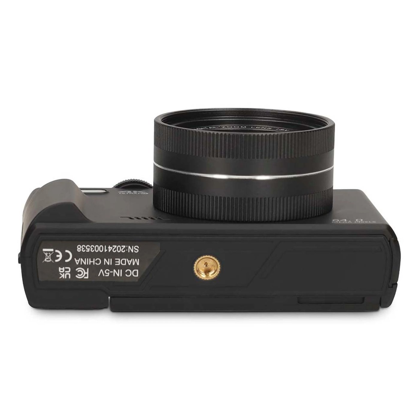 Nedis 5K-digitalkamera med vikbar skärm