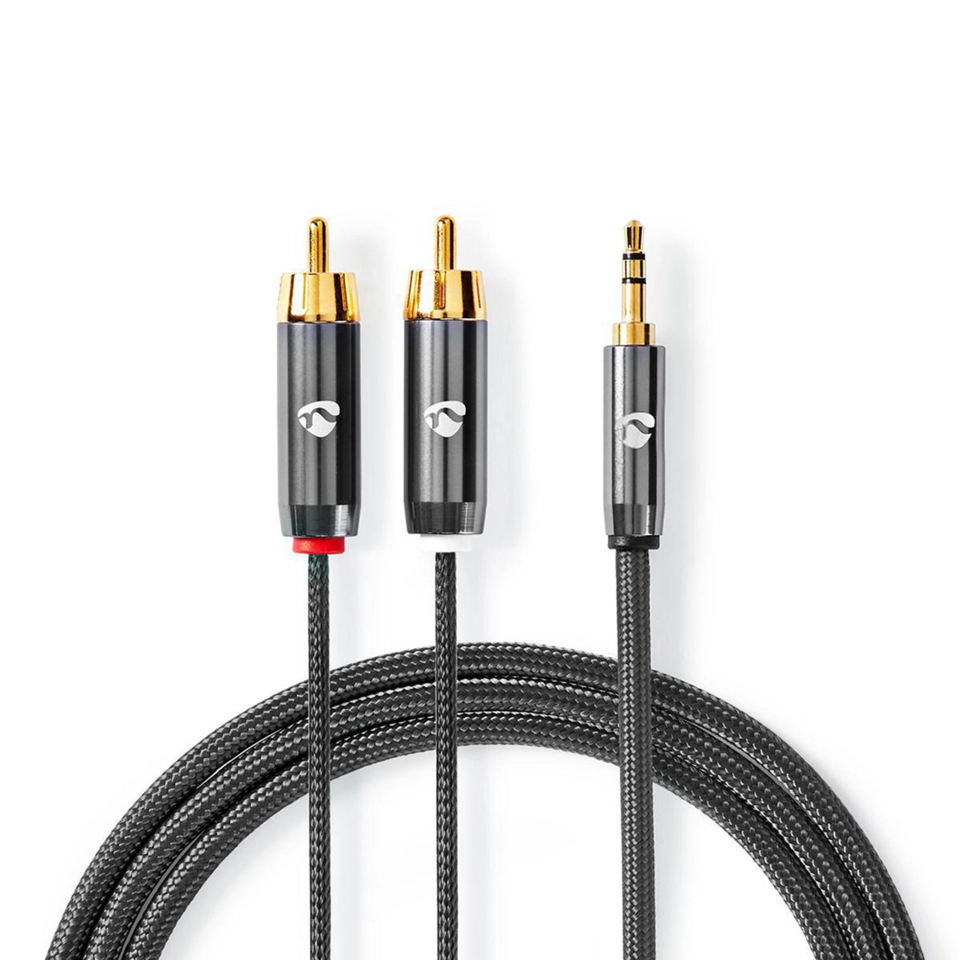 Nedis Stereoljudkabel 3,5 mm till 2x RCA 1 m