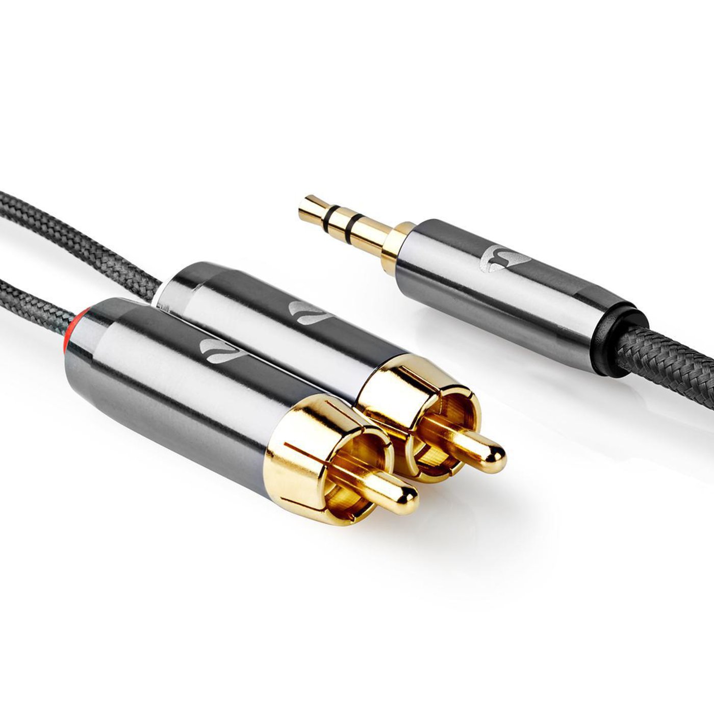 Nedis Stereoljudkabel 3,5 mm till 2x RCA 5 m