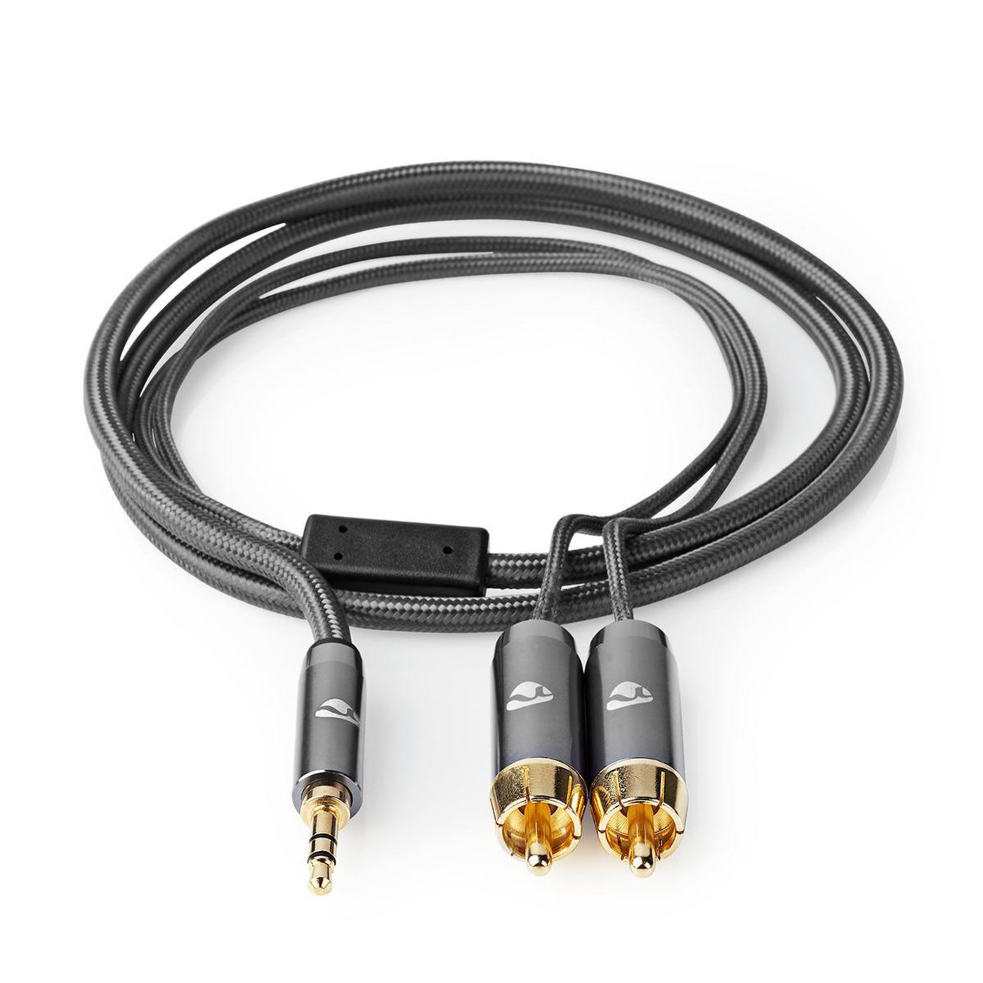 Nedis Stereoljudkabel 3,5 mm till 2x RCA 5 m