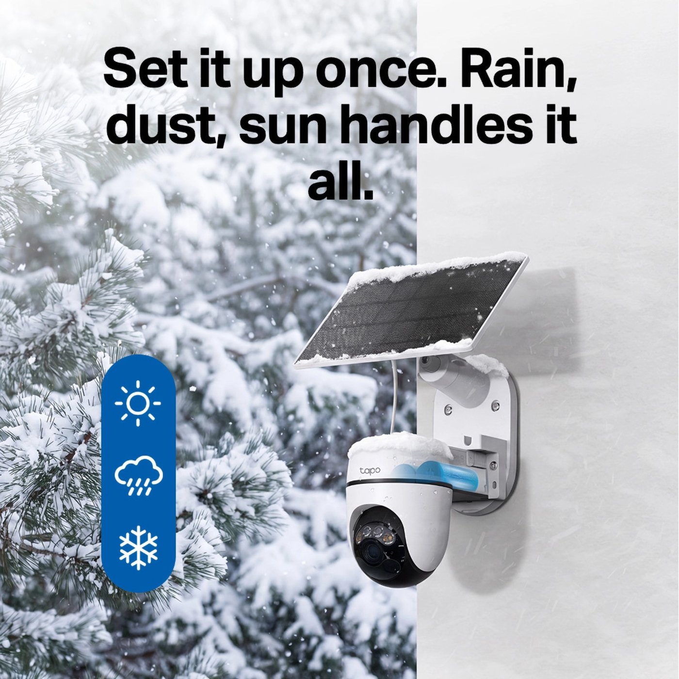 TP-Link Tapo HB112 solcellsdriven övervakningskamera 2K pan/tilt 2-pack Vit