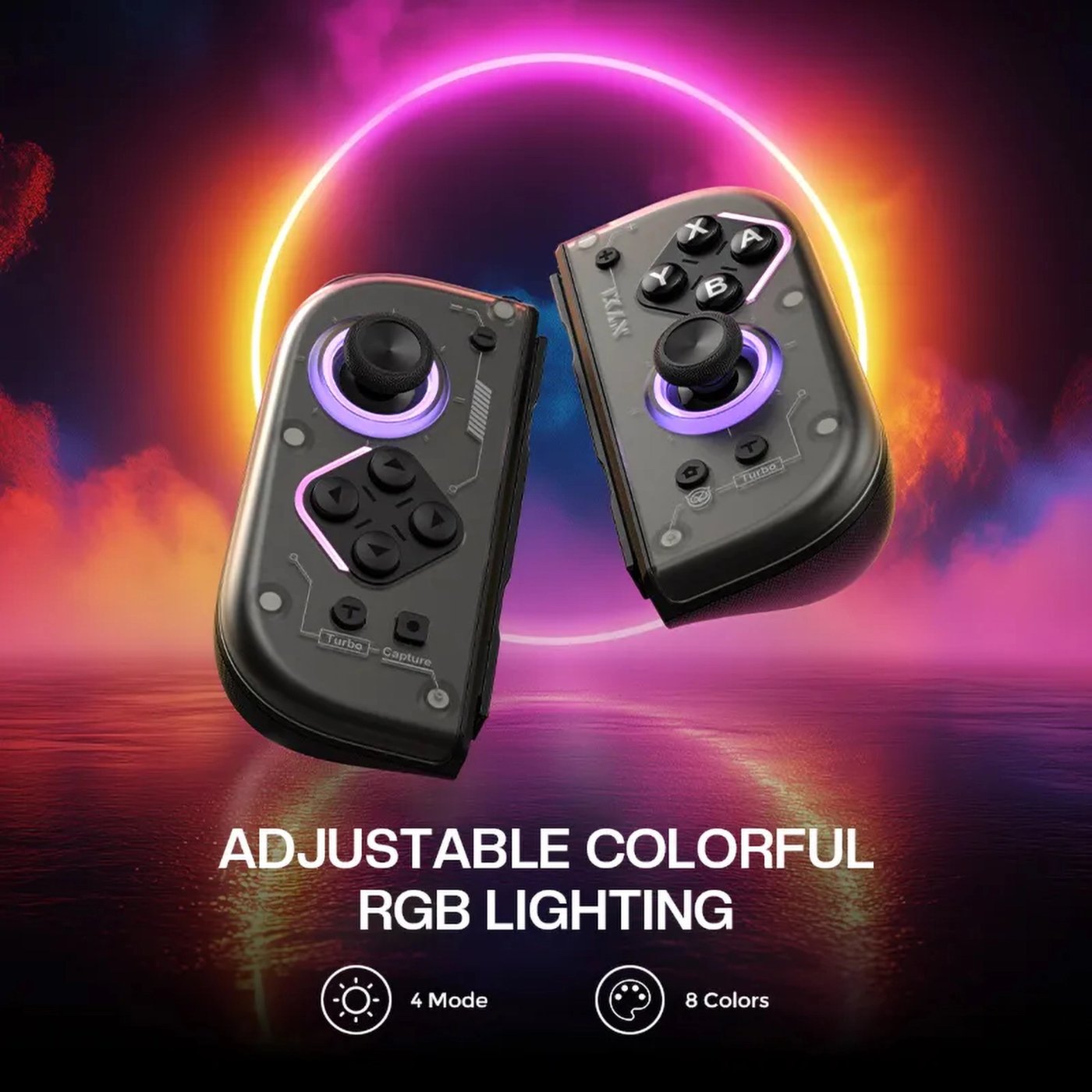 NYXI Hyperion 2 Joy-Con til Nintendo Switch Svart