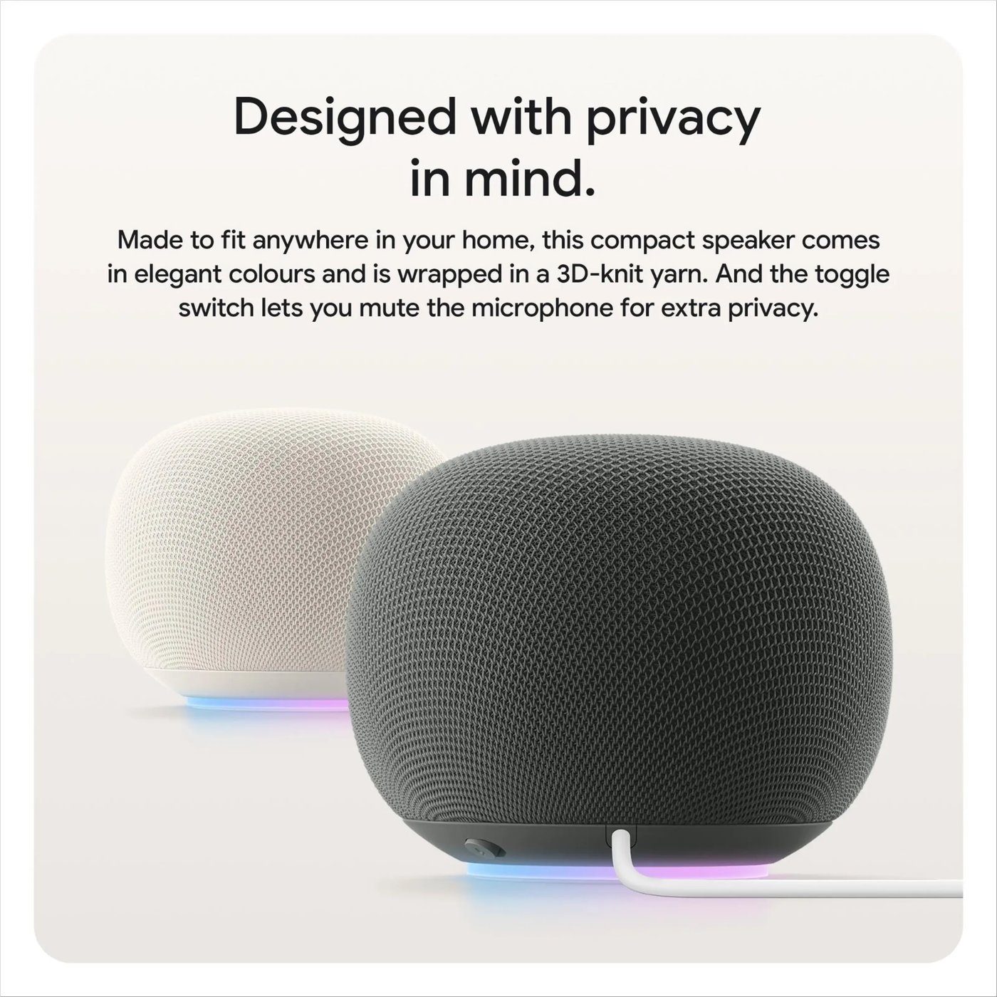 Google Home Speaker smart högtalare med Gemini Hazel