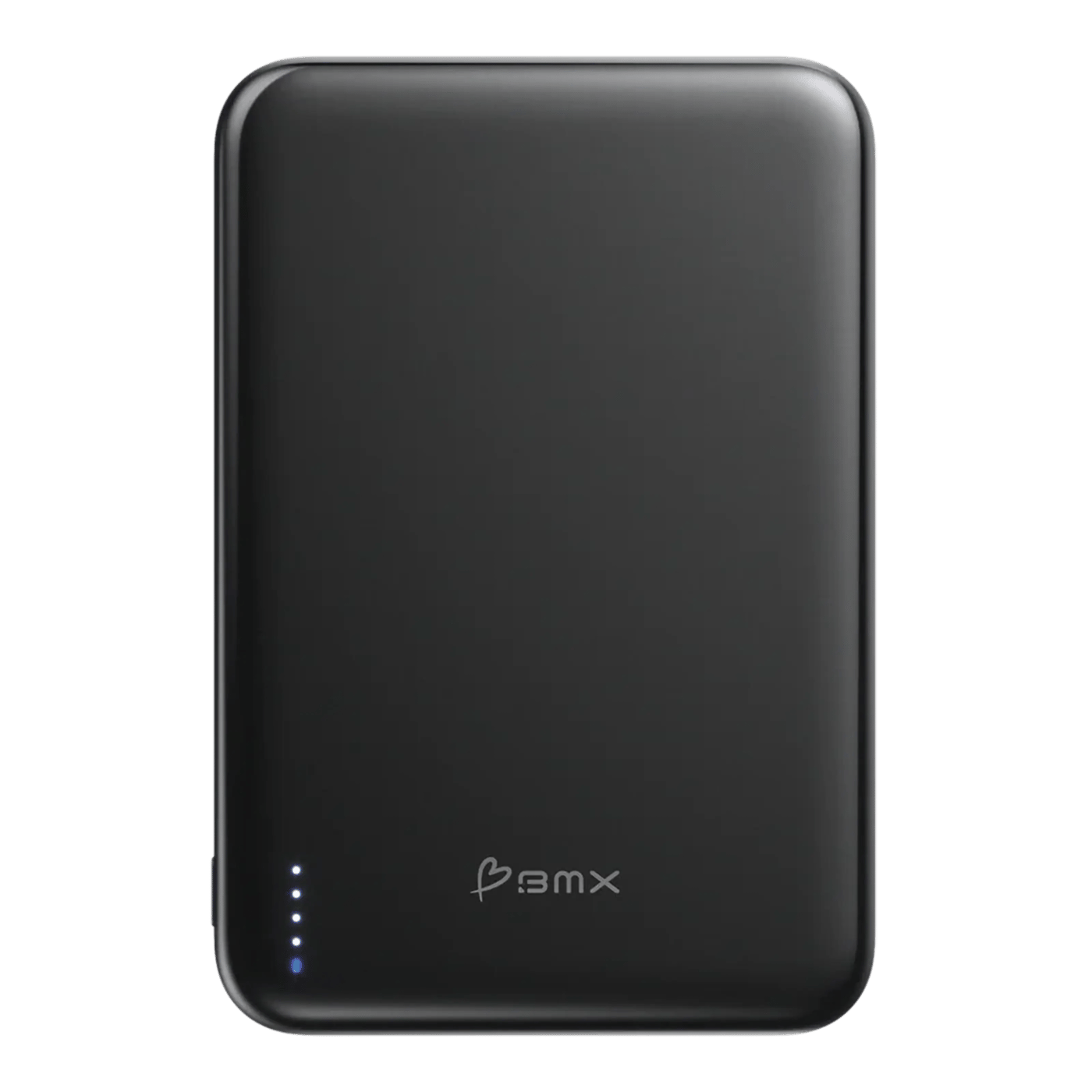 BMX Ultratynt magnetisk Qi2-powerbank 5000 mAh, semi-solid-state i titan Black