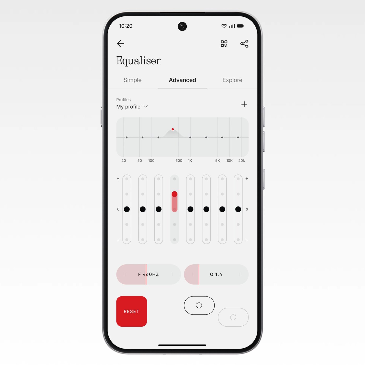 Nothing Ear (3a) trådløse hodetelefoner Hvit