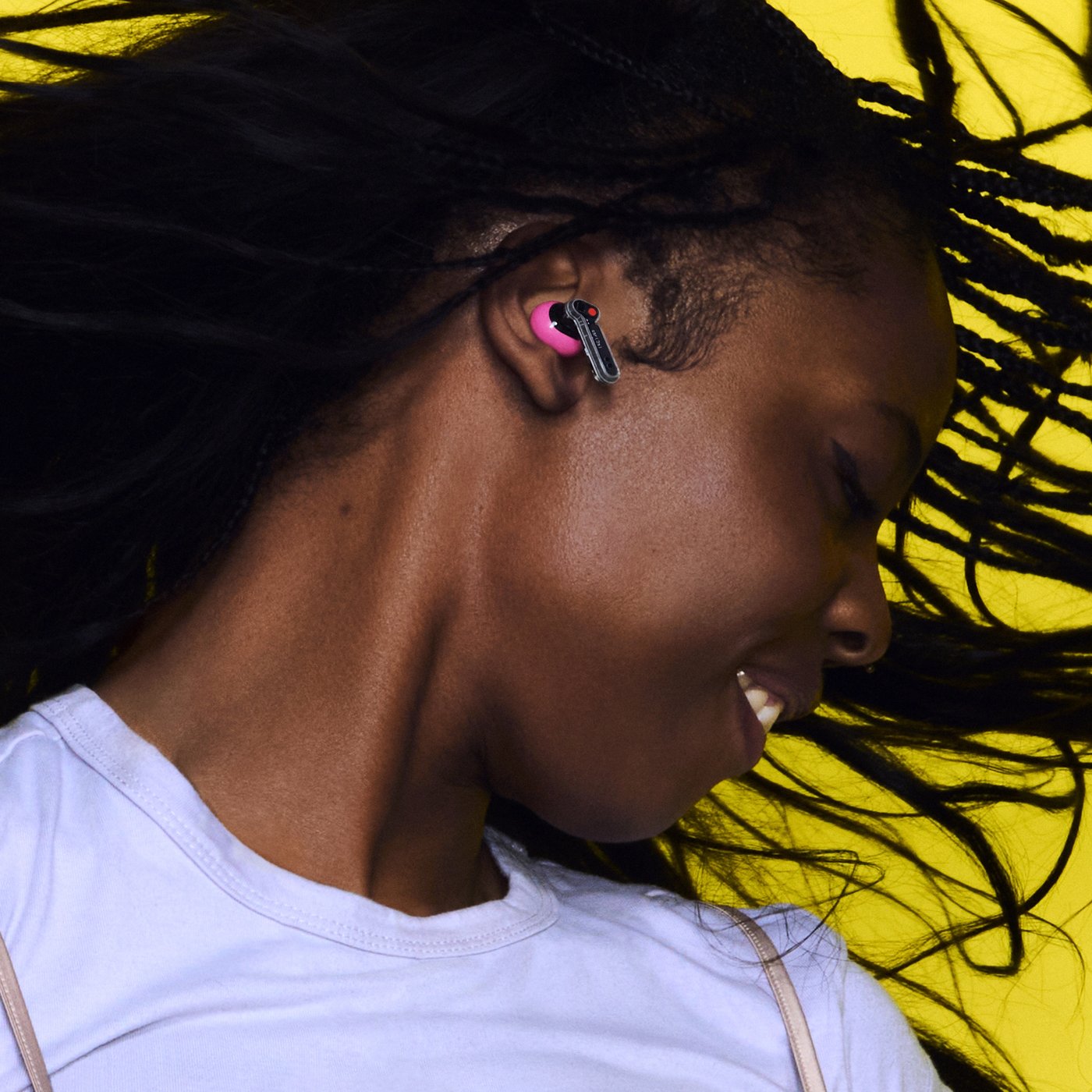 Nothing Ear (3a) trådløse hodetelefoner Rosa